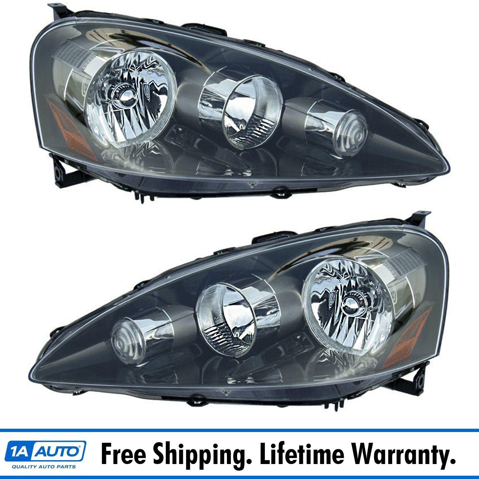 Headlights Headlamps Left Right Pair Set New For Acura Rsx Ebay