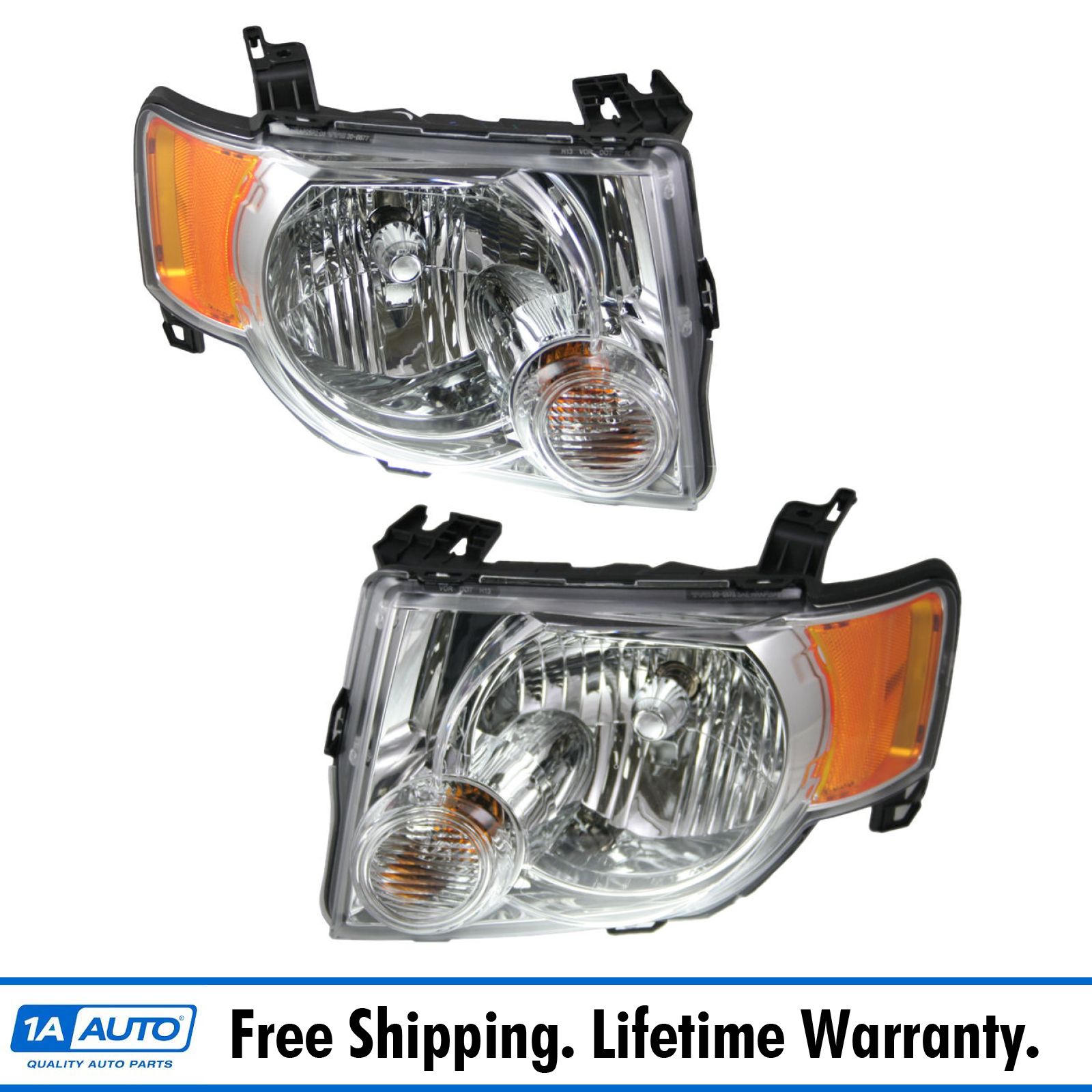 2008-09 Ford Escape Headlight Pair