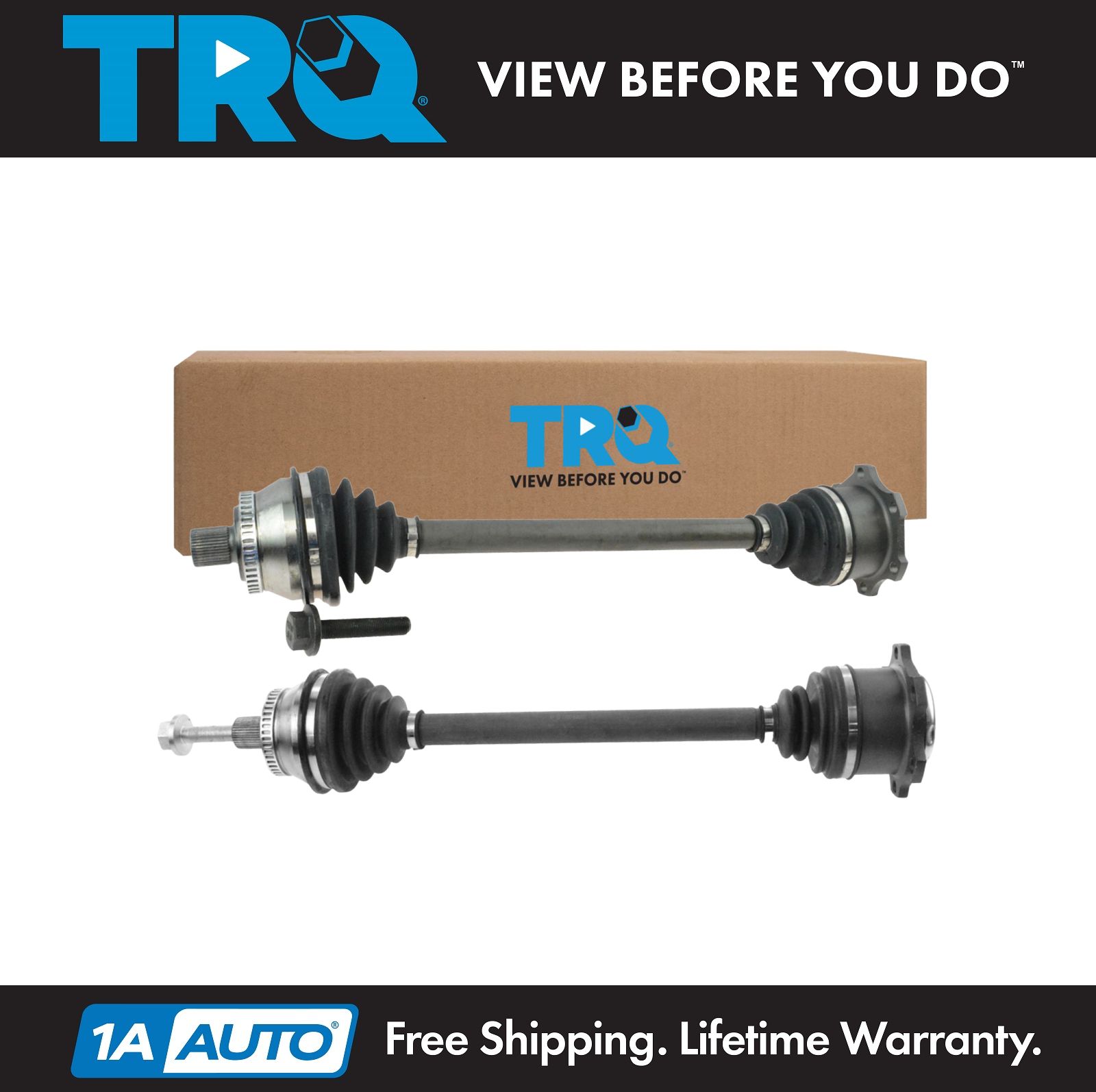 CV Axle Shaft Front Outer Pair Set for Audi A4 VW Passat Manual Transmission New