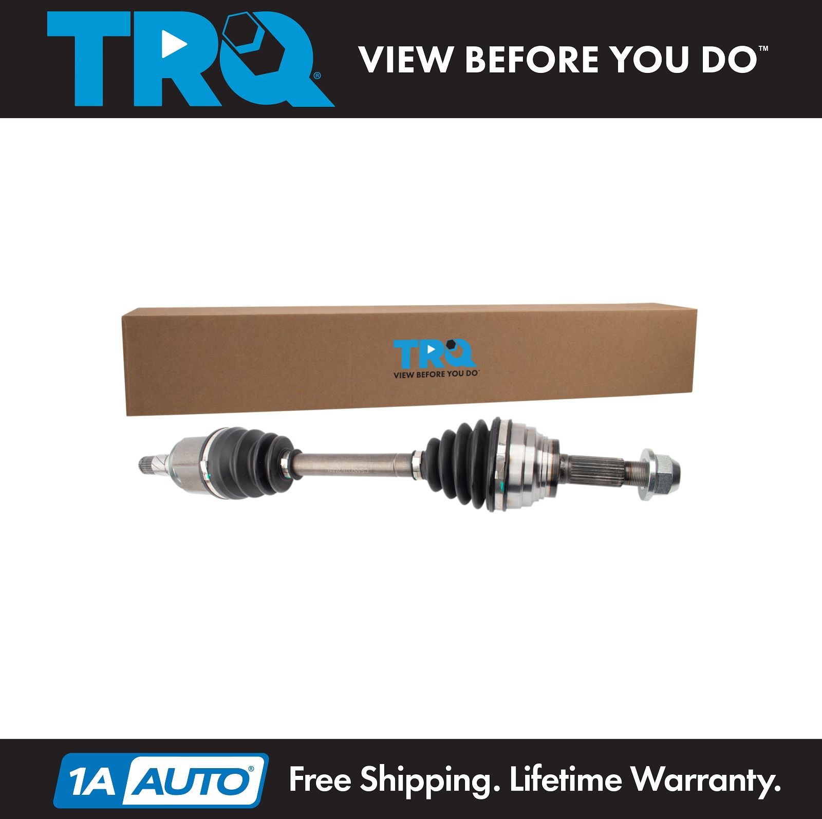 TRQ Front Right CV Axle Shaft Assembly Passenger Side Fits