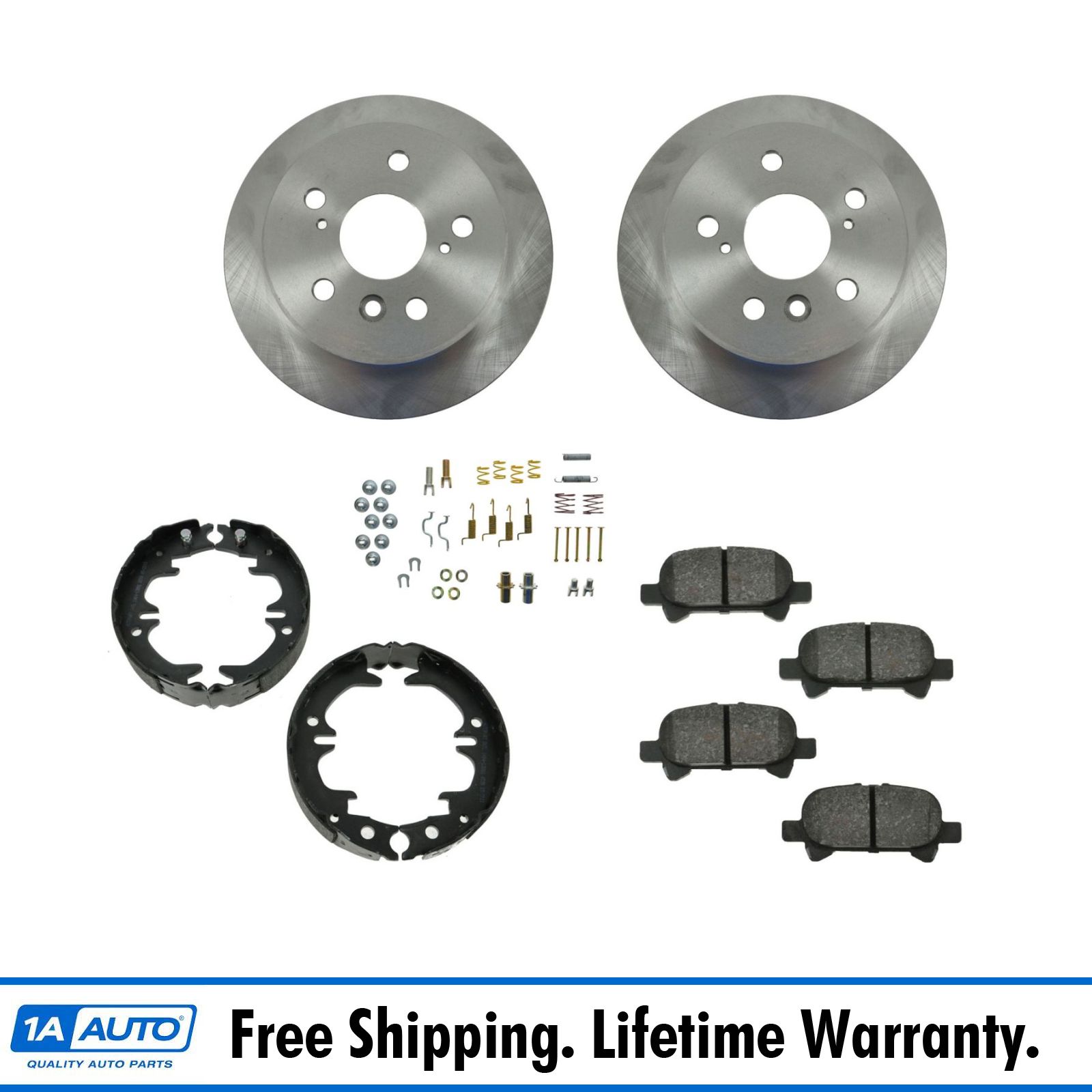 <b>Semi-Metallic Brake Pad & Rotor Kit</b>