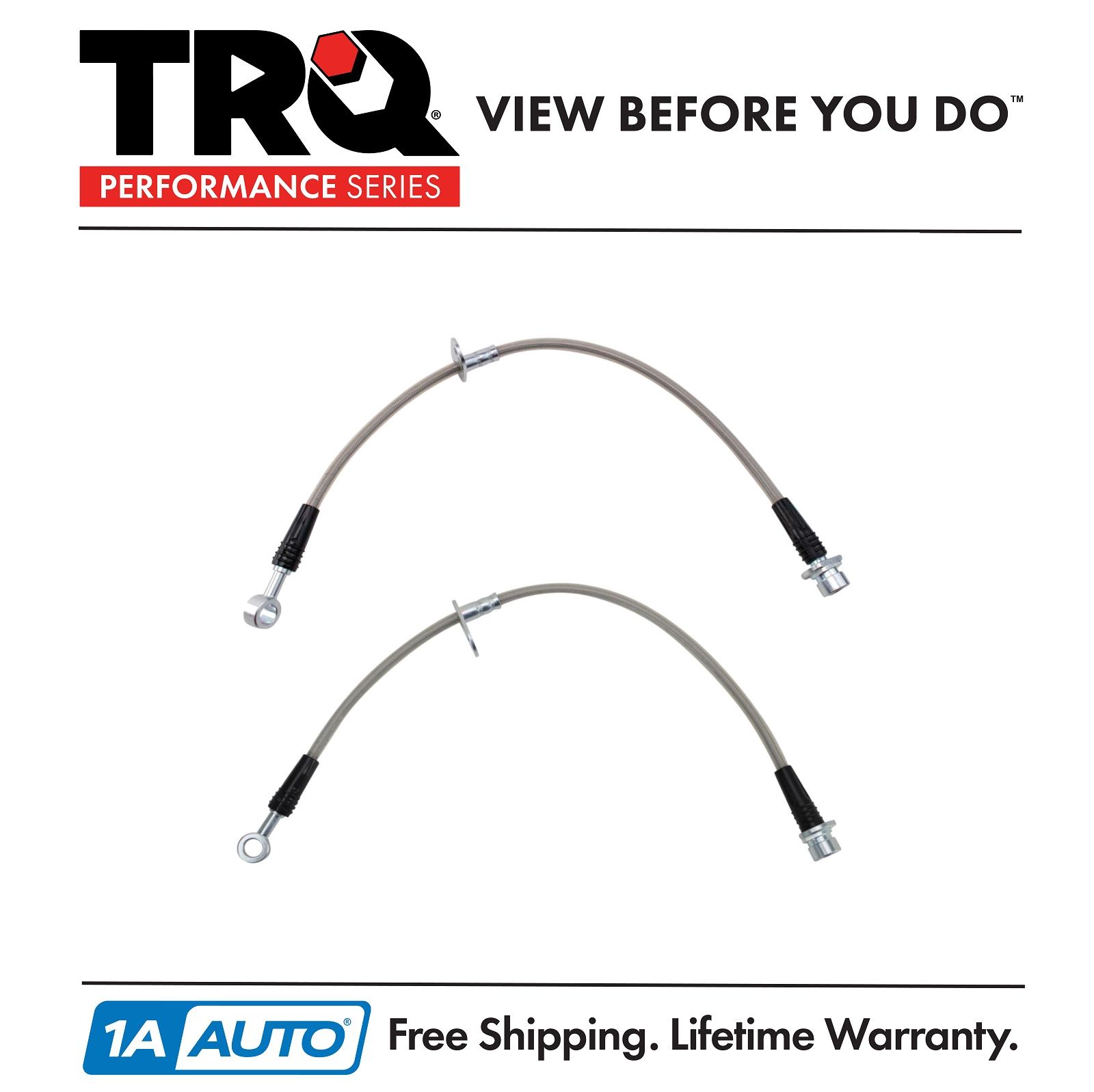 <b>2 Piece Stainless Steel Performance Brake Hose Set</b>