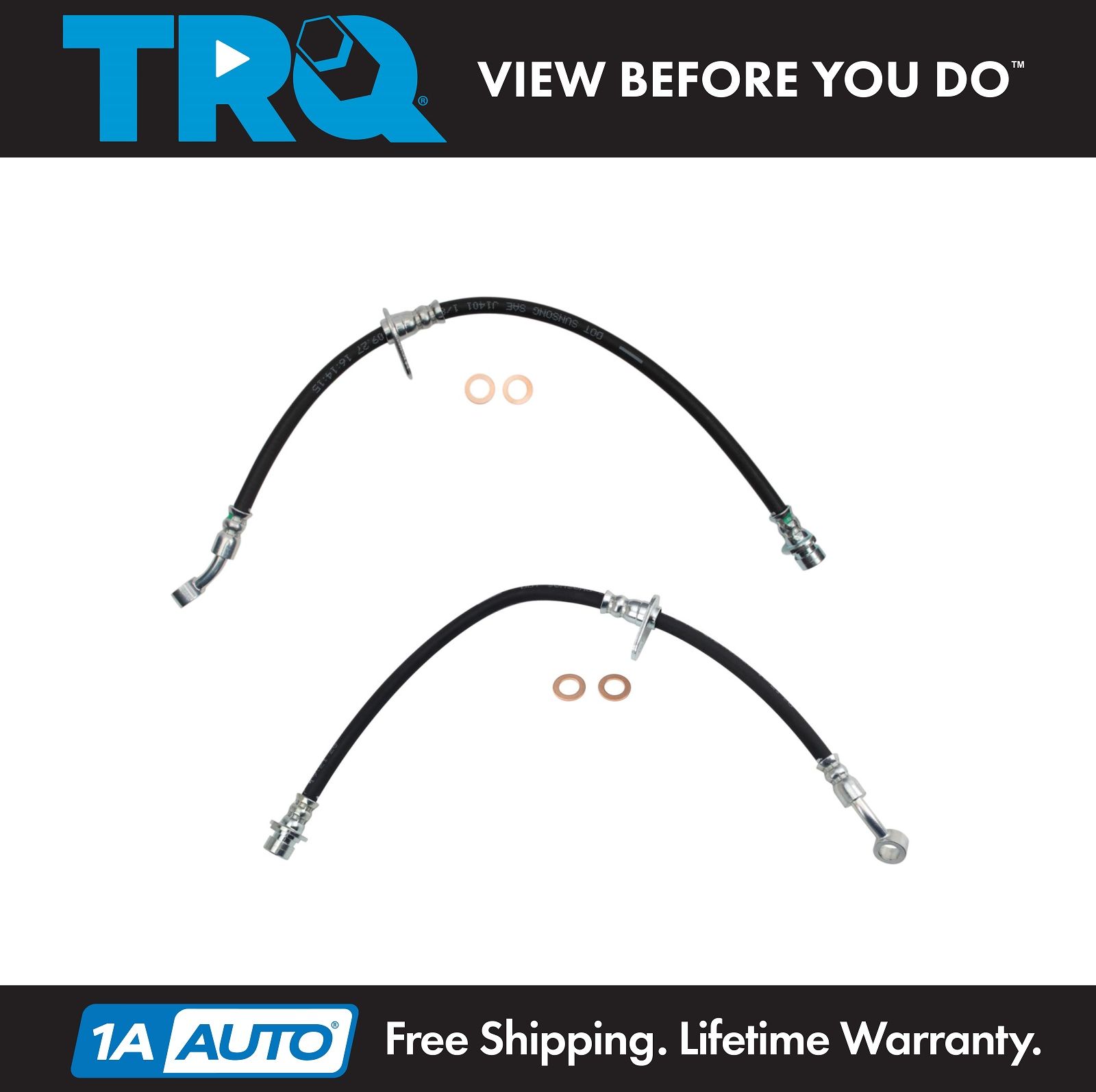 <b>2 Piece Brake Hose Set</b>