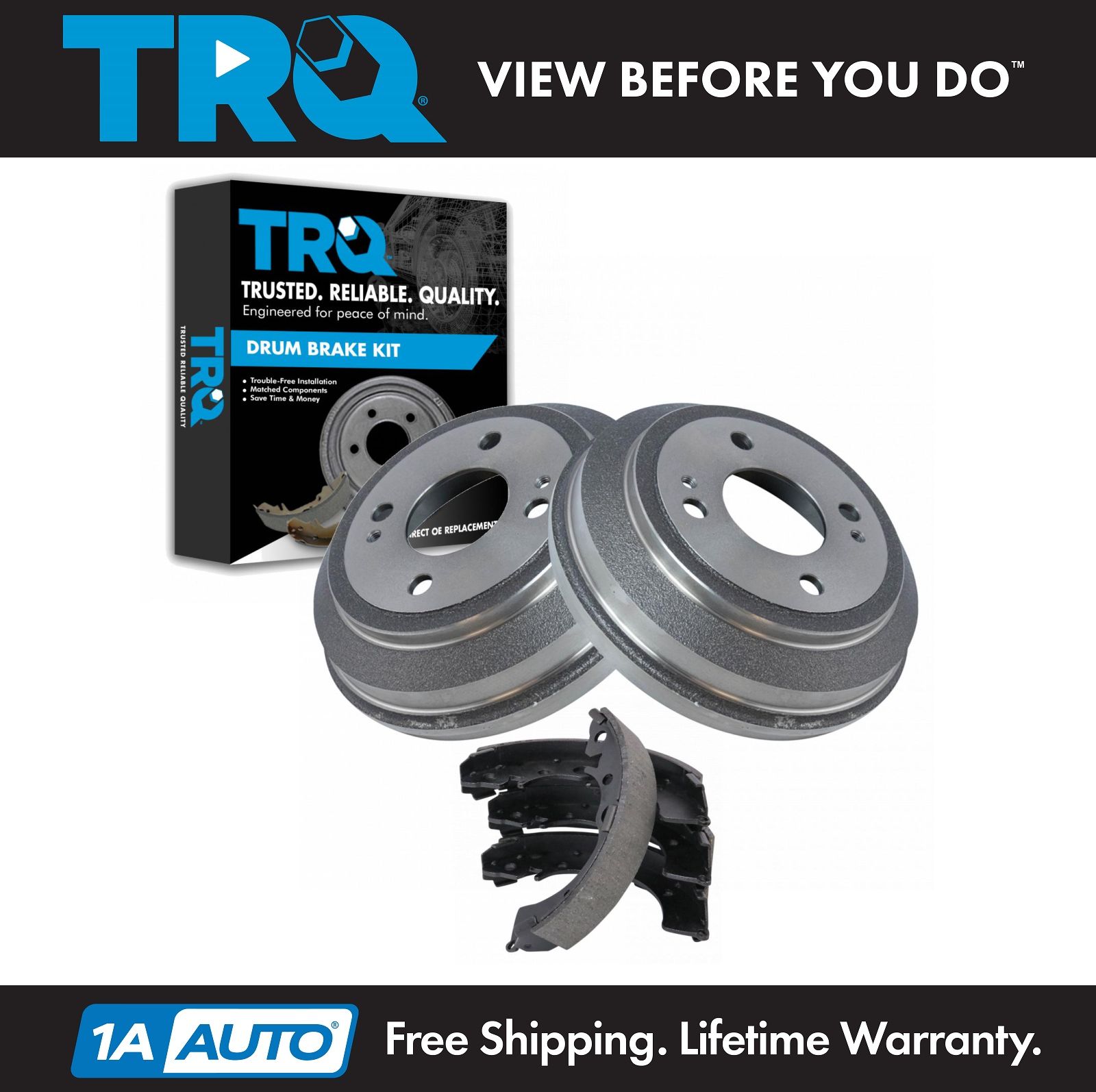Rear Brake Drum Shoes Kit For Honda Civic