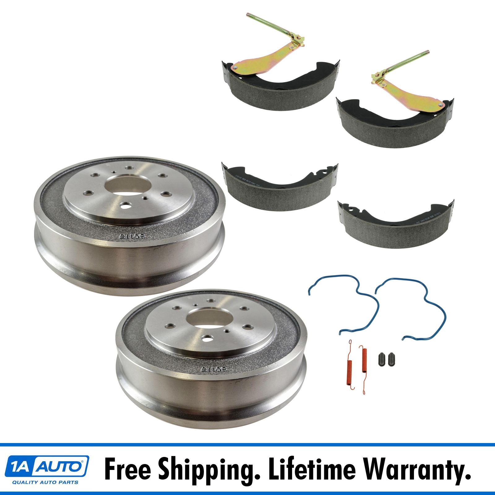 Rear Brake Drum Shoe Hardware Set Kit for Chevy Silverado GMC Sierra
