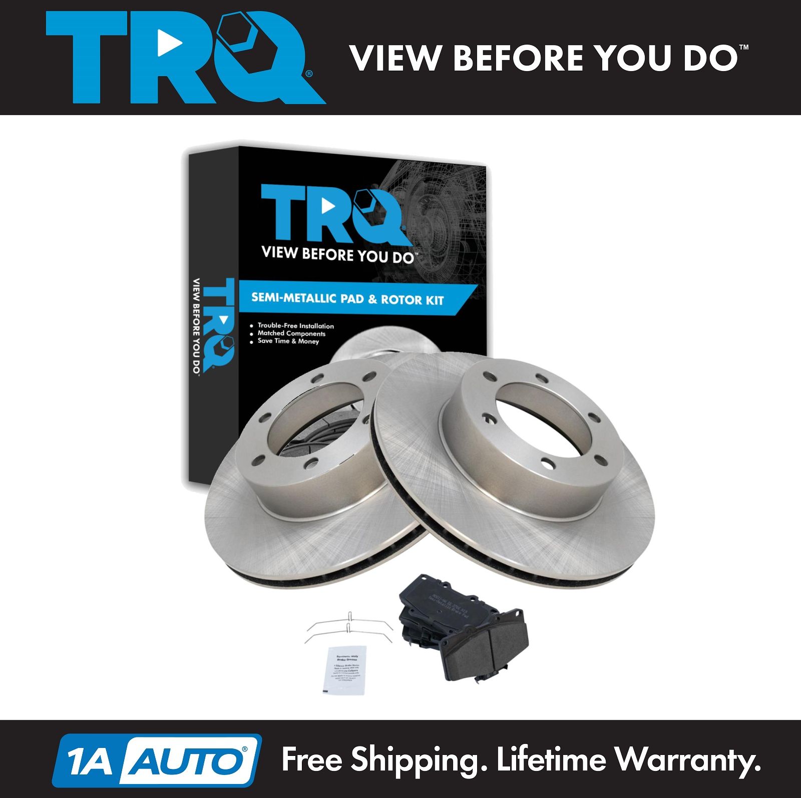 <b>Semi-Metallic Brake Pad & Rotor Kit</b>