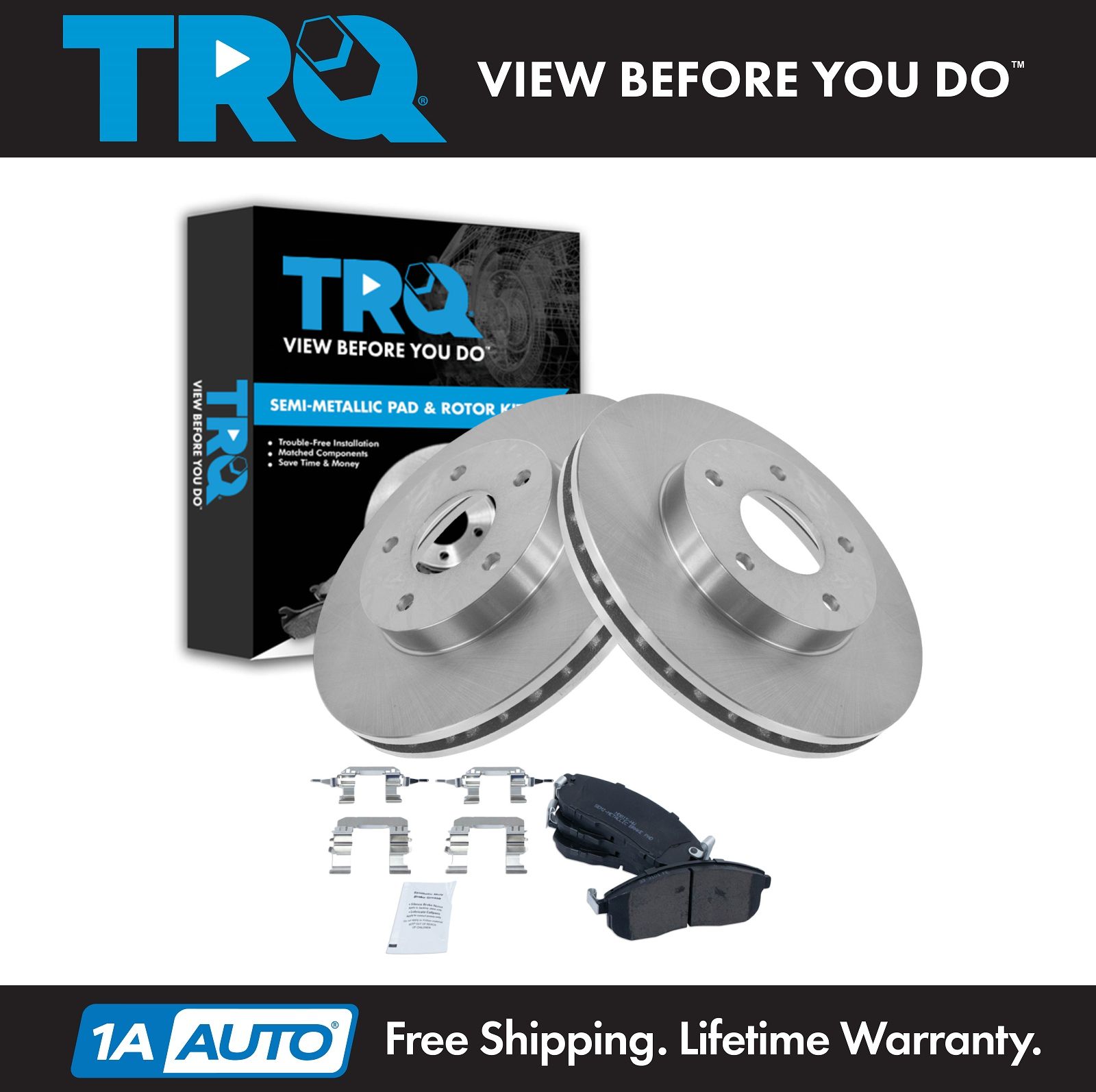 <b>Semi-Metallic Brake Pad & Rotor Kit</b>