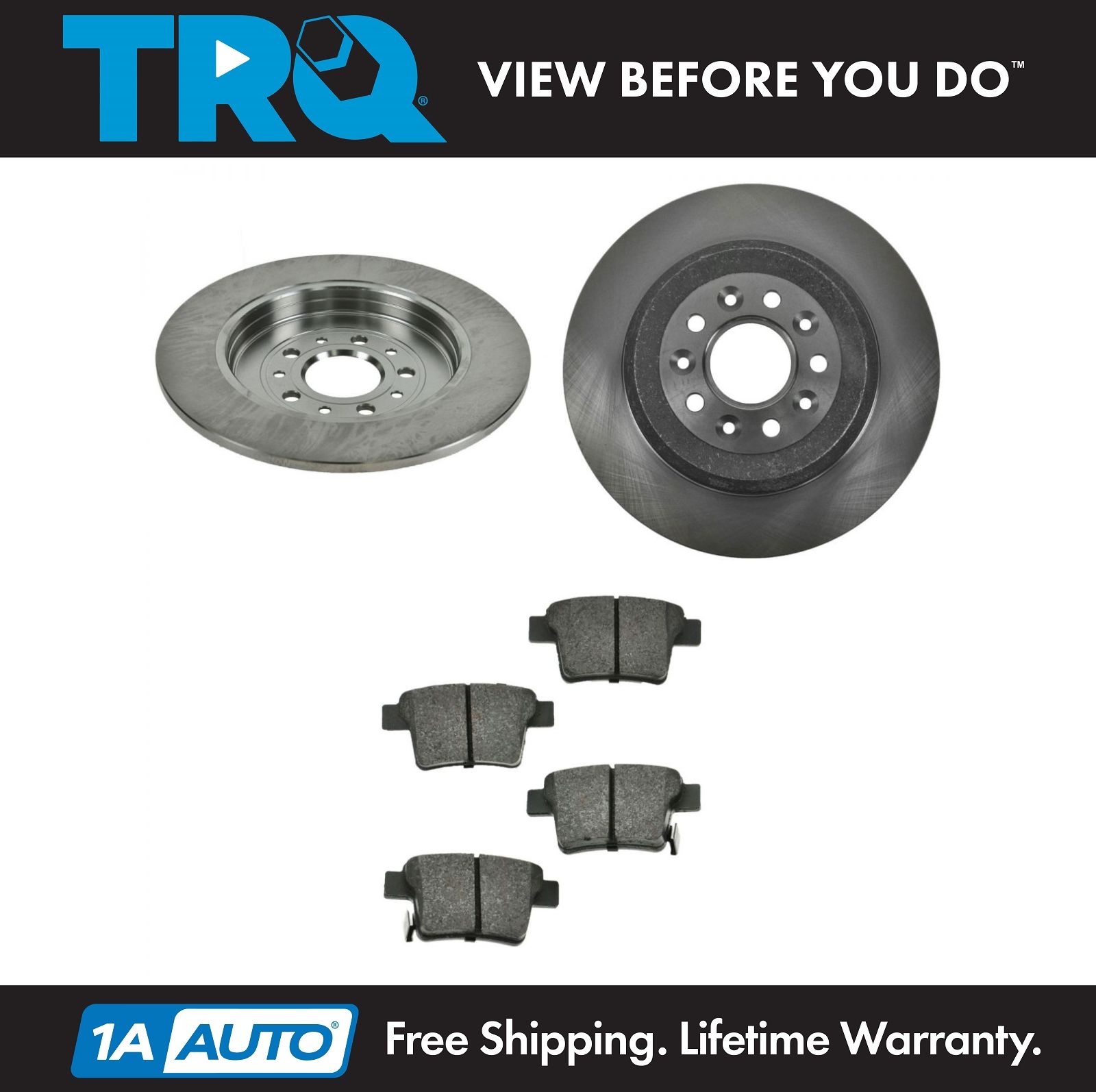 Rear Metallic Brake Pads 2 Rotors Discs Kit Set For Freestyle Taurus Sable Ebay