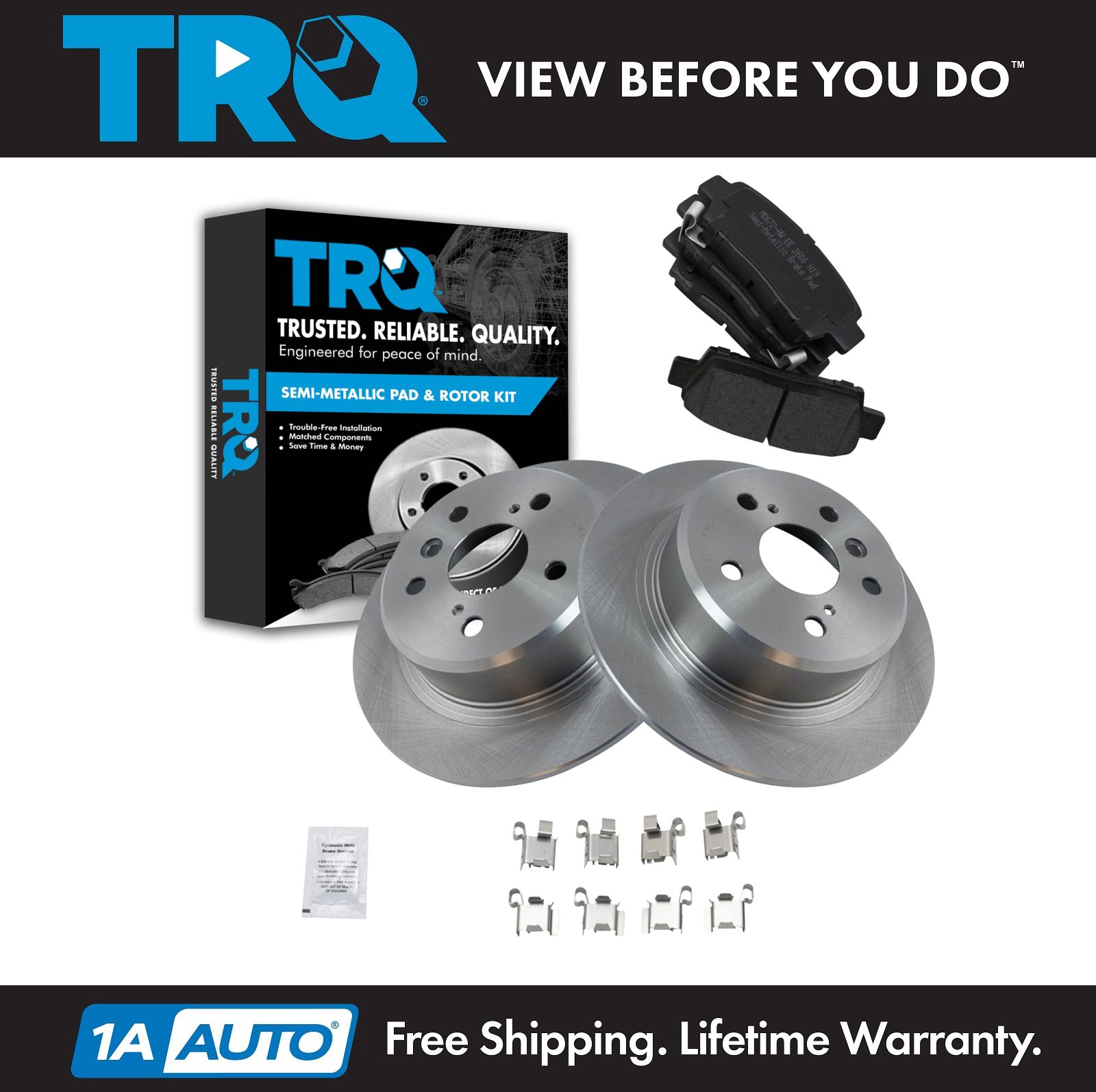 <b>Semi-Metallic Brake Pad & Rotor Kit</b>