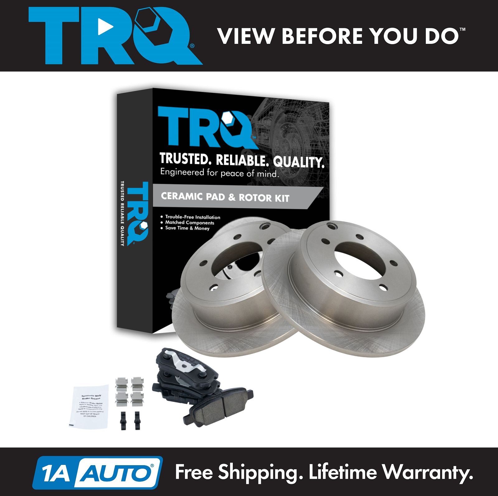 Nakamoto Rear Metallic Brake Pad /& Rotor Set for Sebring Avenger Jeep Lancer