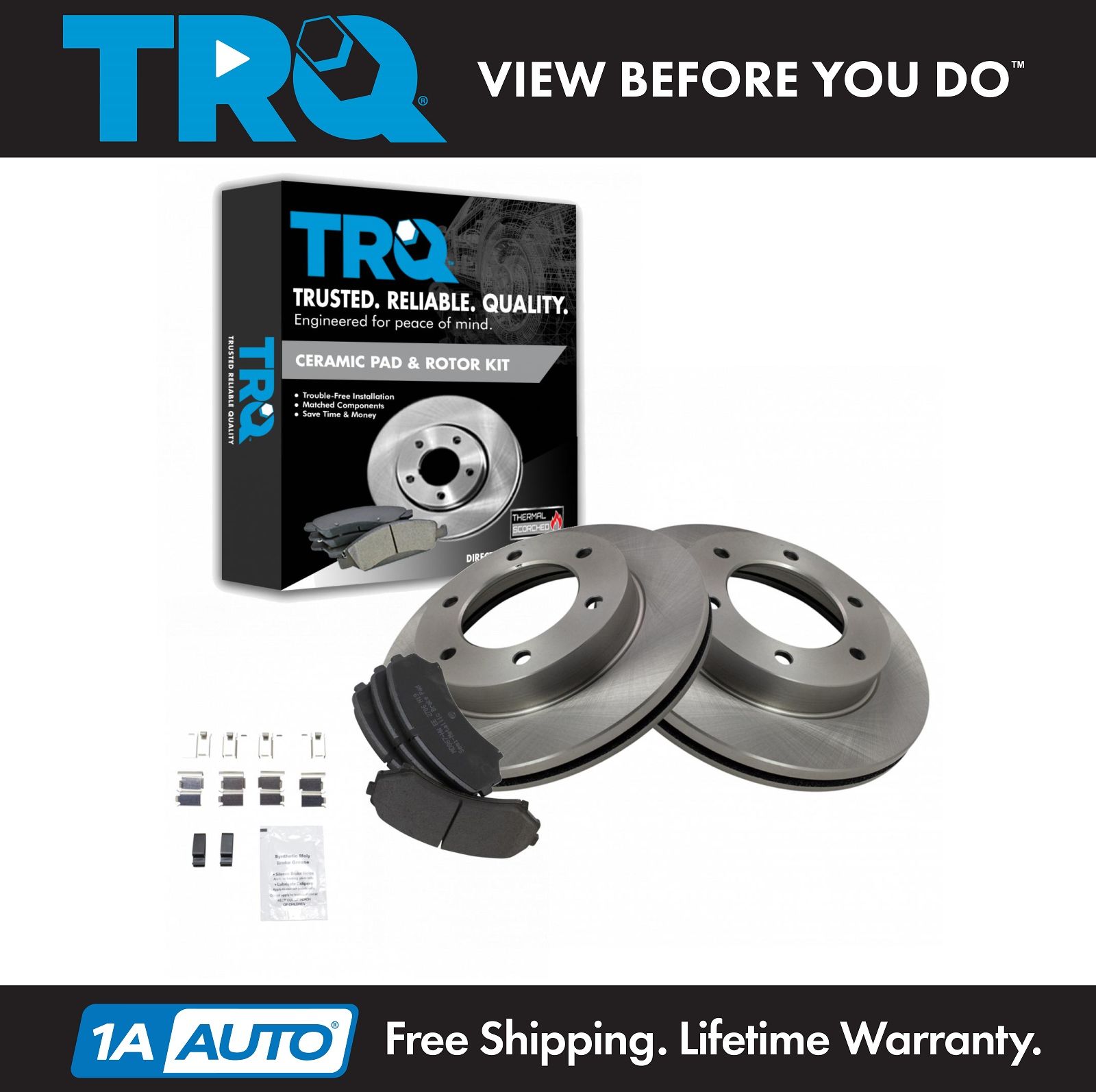 Disc Brake Rotor Rear Pair Set for Amigo Axiom Rodeo Sport Passport