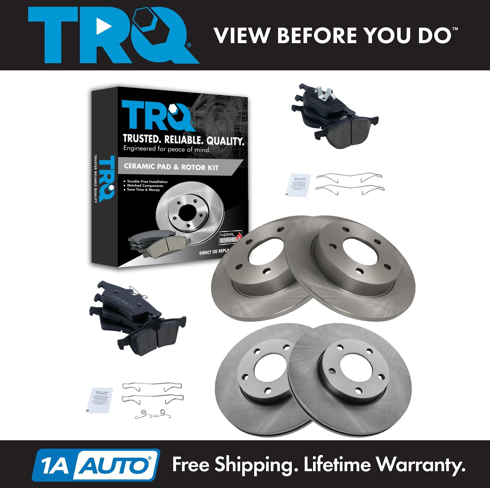 <b>Ceramic Brake Pad & Rotor Kit</b>