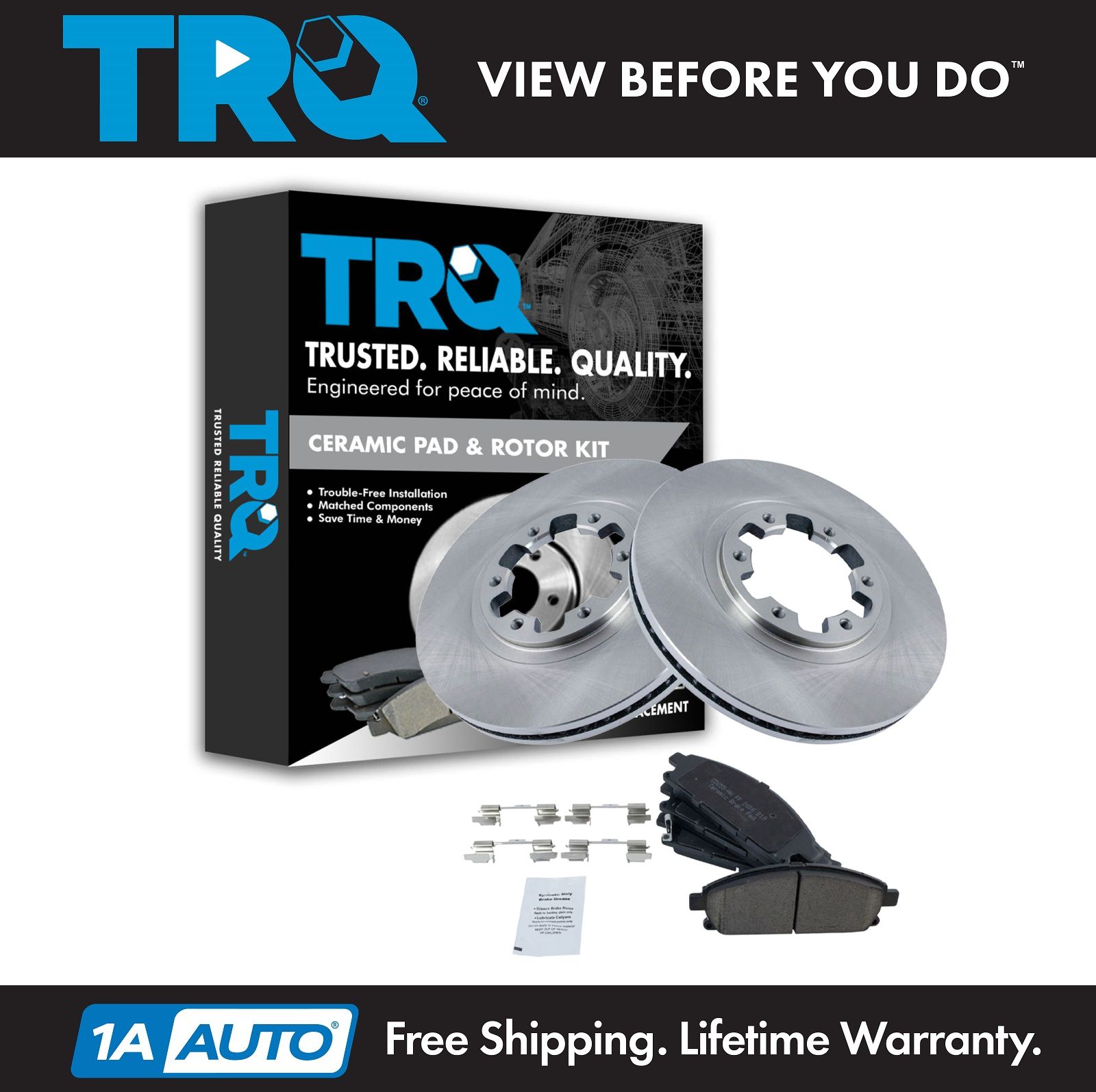 Front Disc Brake Rotor LH RH Kit Pair Set of 2 for Infiniti Truck SUV New