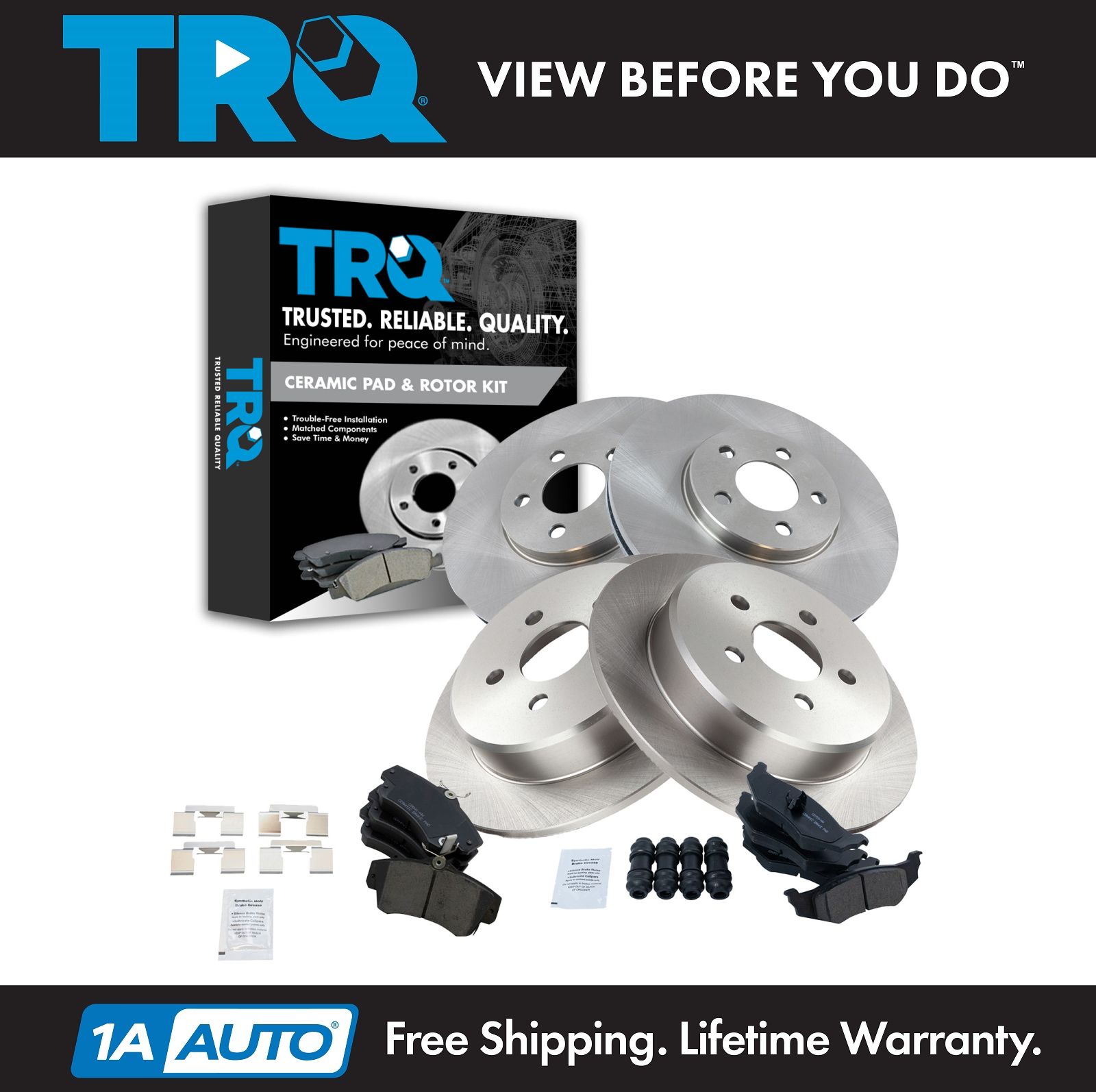 CHRYSLER PT CRUISER BRAKE DISC FRONT REAR BRAKE DISC BRAKE PADS FRONT REAR SET