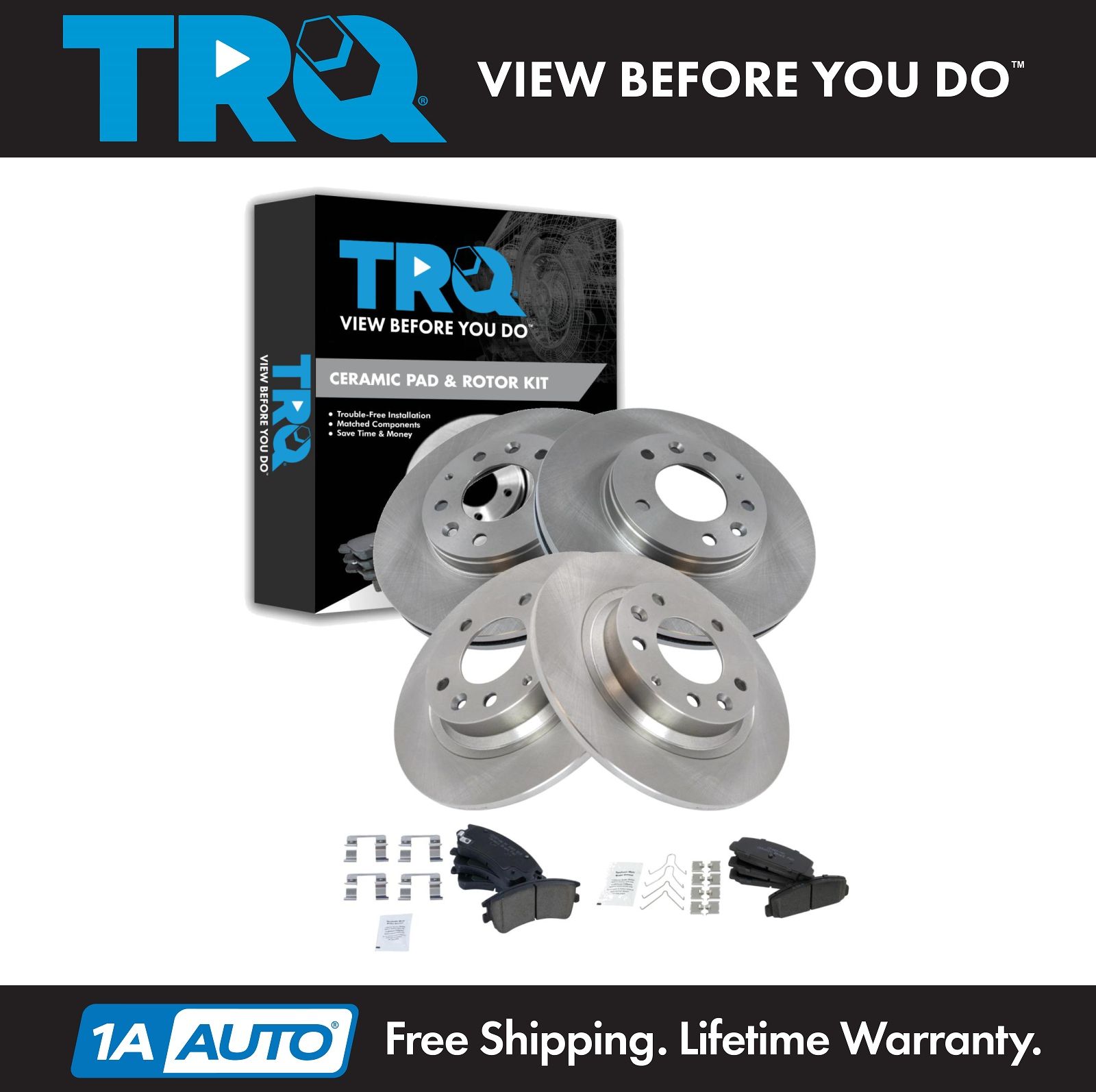 |Front Rotors w//Metallic Pad OE Brakes Rear 2003 2004 2005 Mazda 6