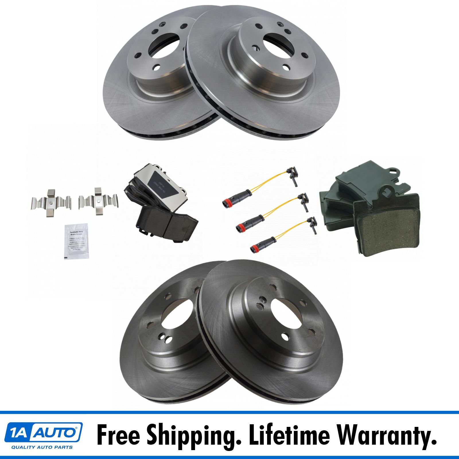 Front & Rear Brake Pad & Rotor/Disc Sets Kit For Toyota & Lexus OEM