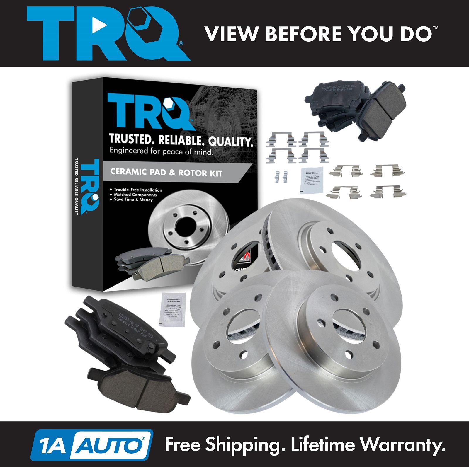 <b>Ceramic Brake Pad & Rotor Kit</b>