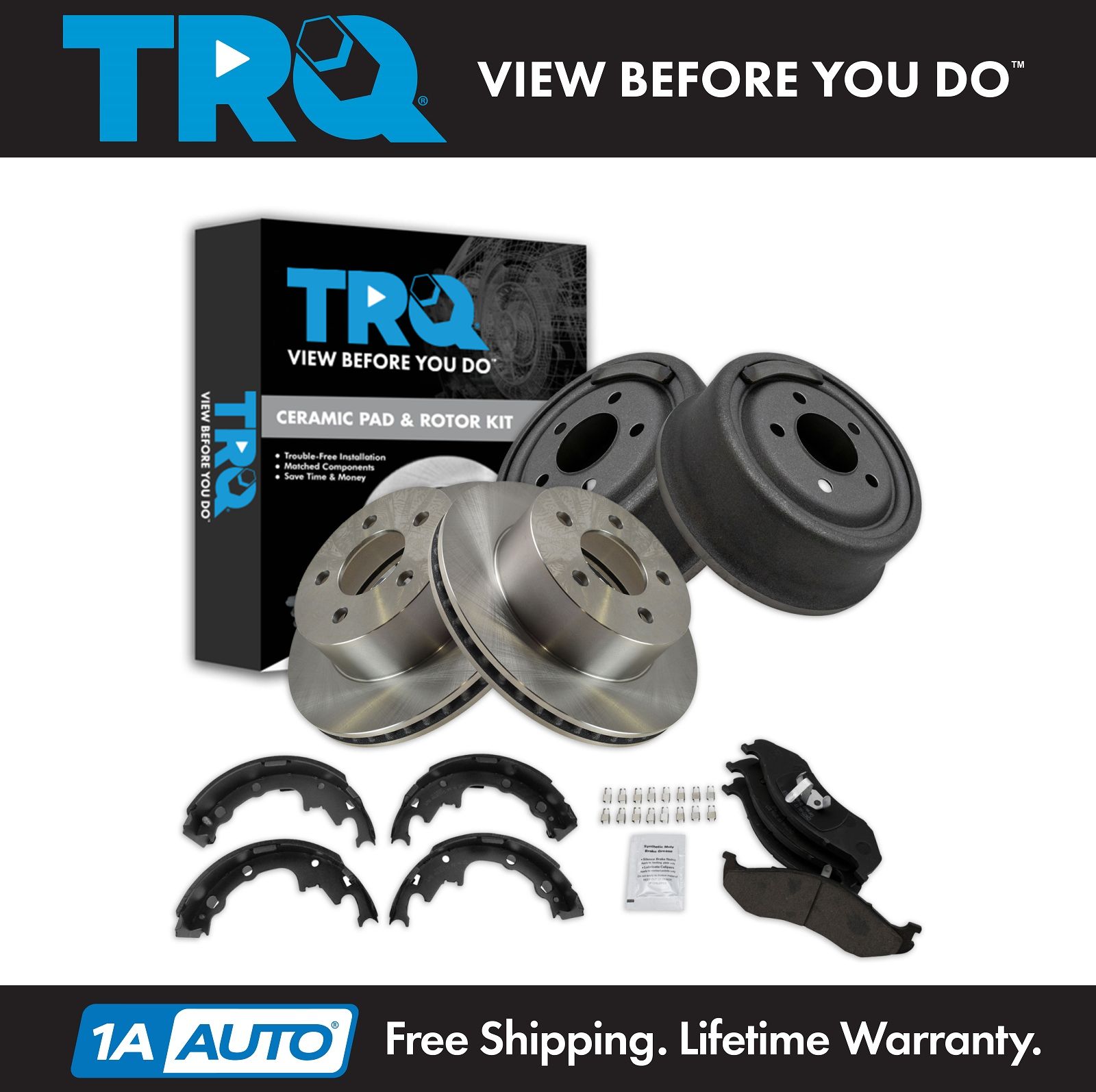 <b>Ceramic Brake Pad & Rotor, Shoe & Drum Kit</b>