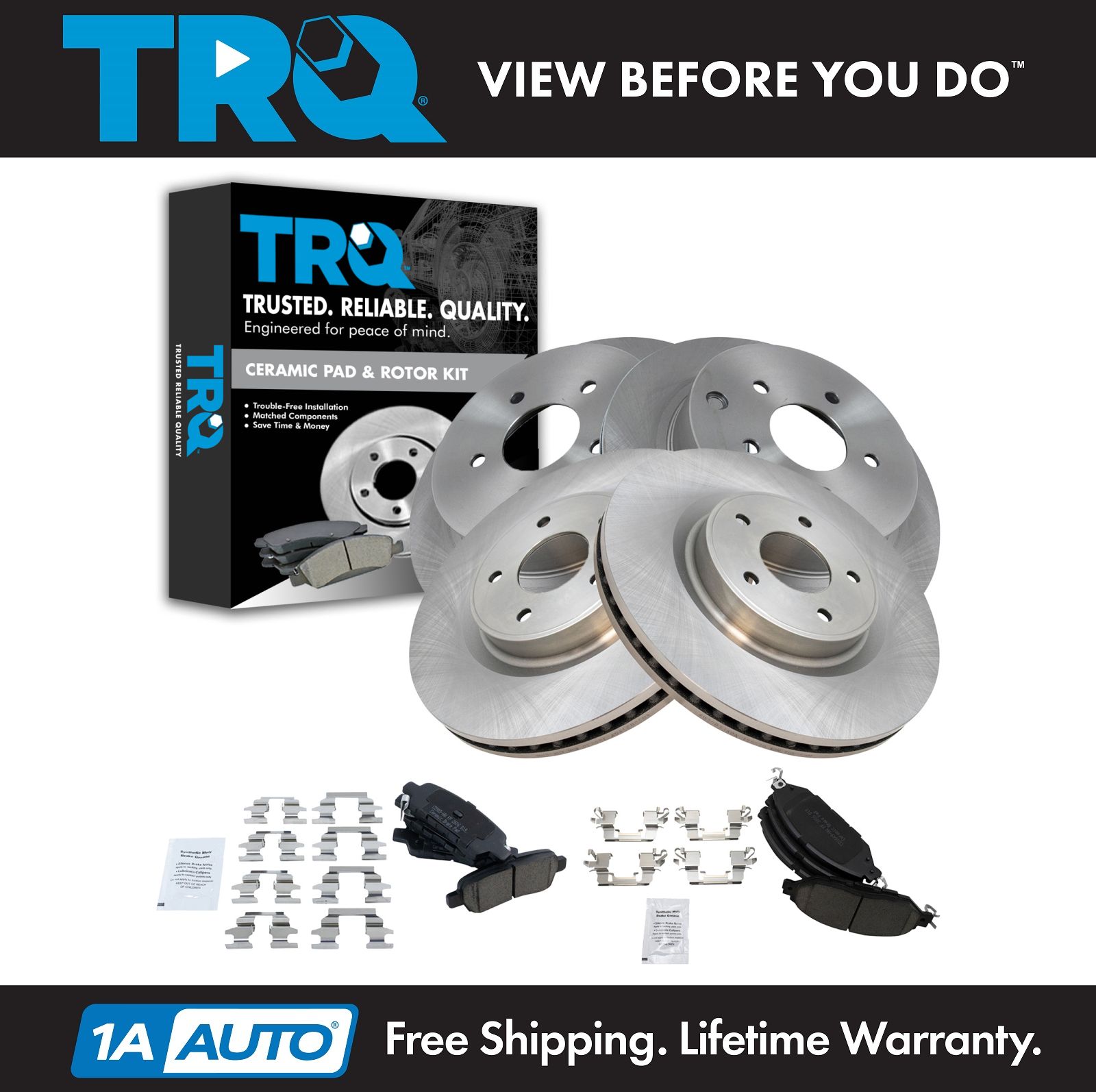 <b>Ceramic Brake Pad & Rotor Kit</b>