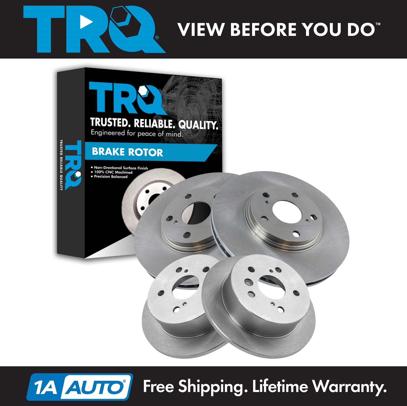 <b>4 Piece Brake Rotor Set</b>
