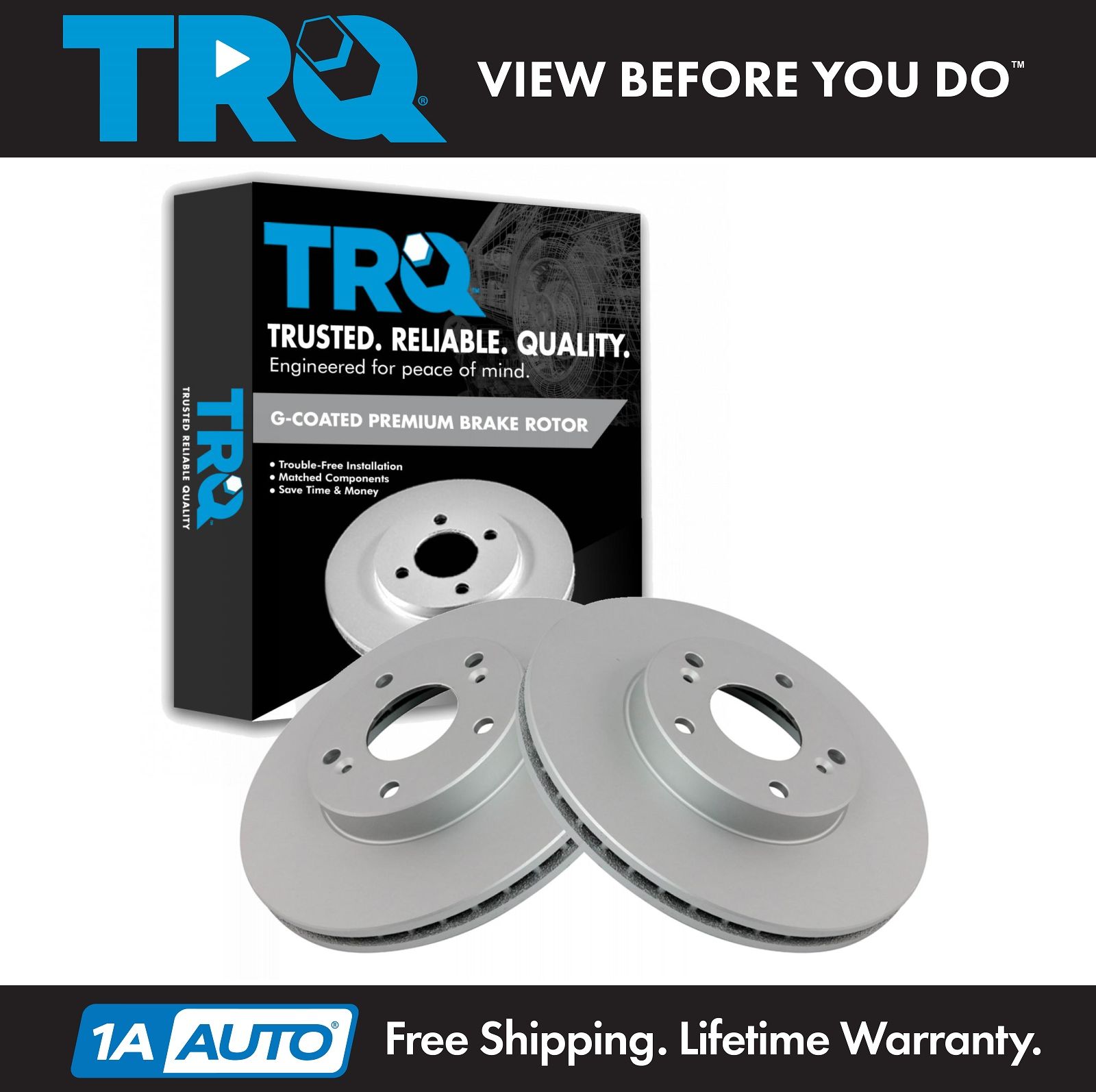 Front Premium OE Brake Rotors and Ceramic Pads PAIR SET 1990 1991 HONDA CRX