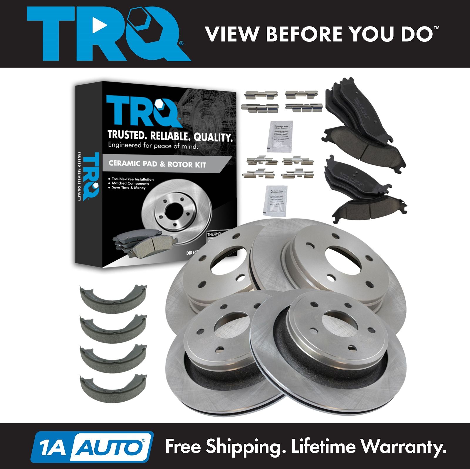 <b>Ceramic Brake Pad & Rotor Kit</b>