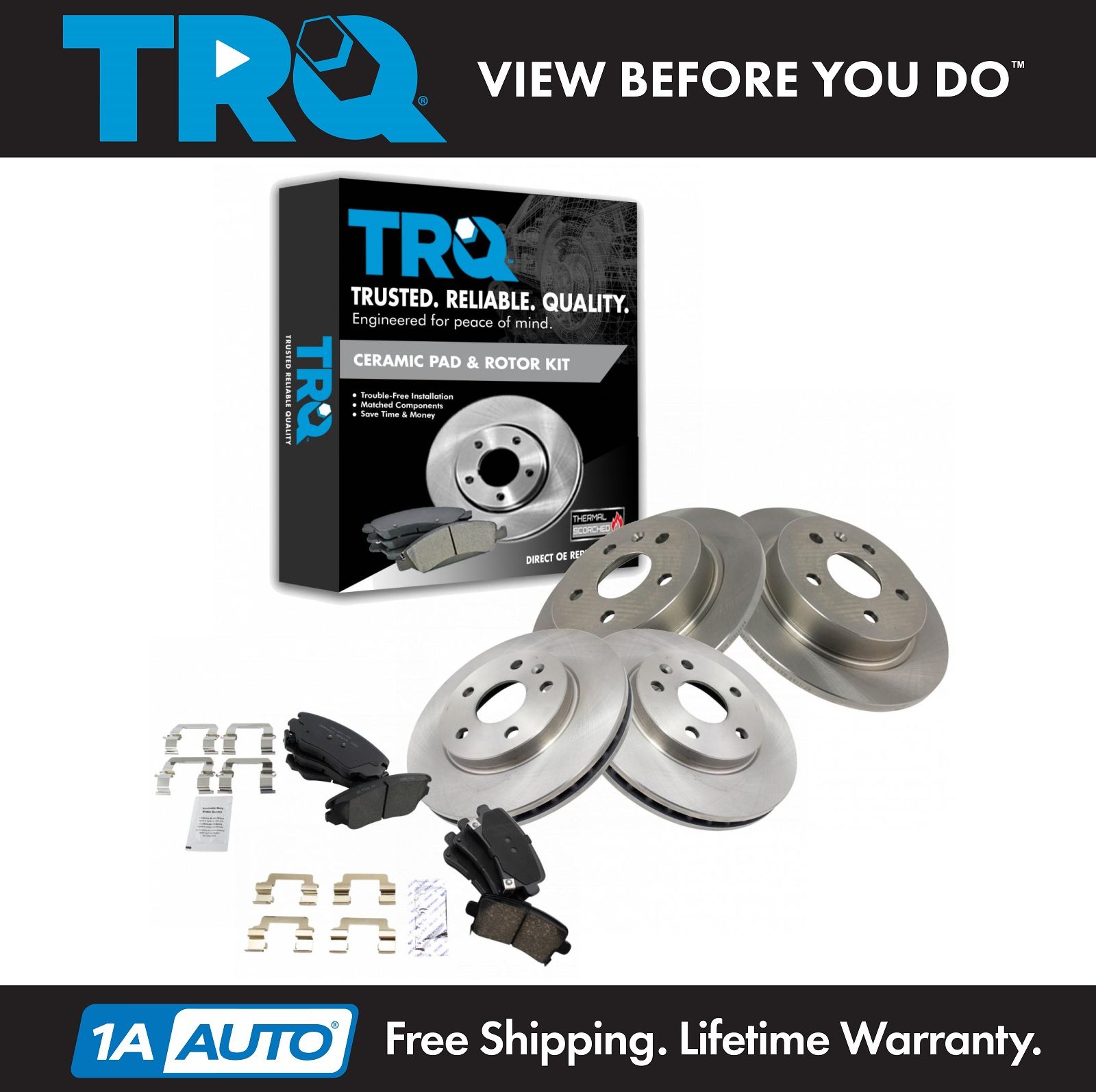 <b>Ceramic Brake Pad & Rotor Kit</b>