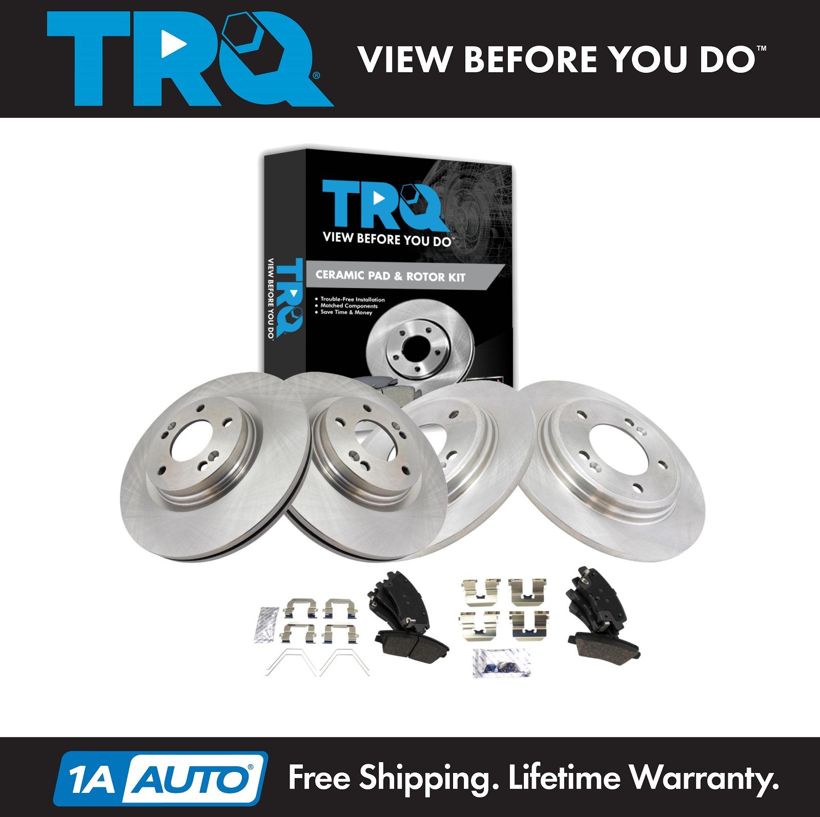 <b>Ceramic Brake Pad & Rotor Kit</b>