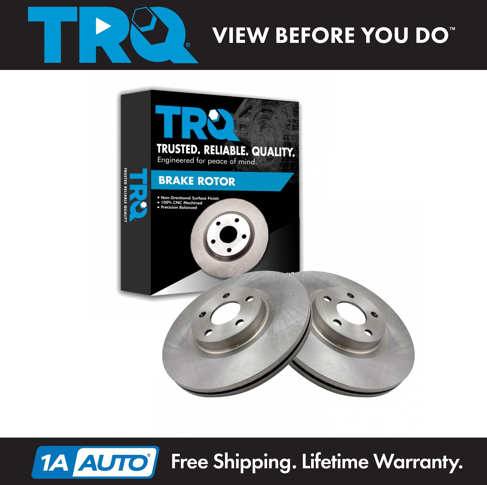 TRQ Wheel ベアリング＆ハブ Assembly Front Pair for Ford F150 2WD