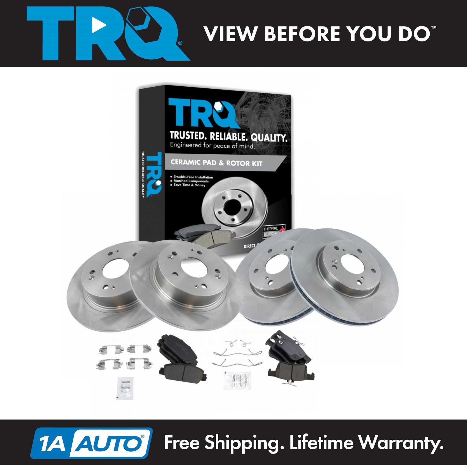 <b>Ceramic Brake Pad & Rotor Kit</b>