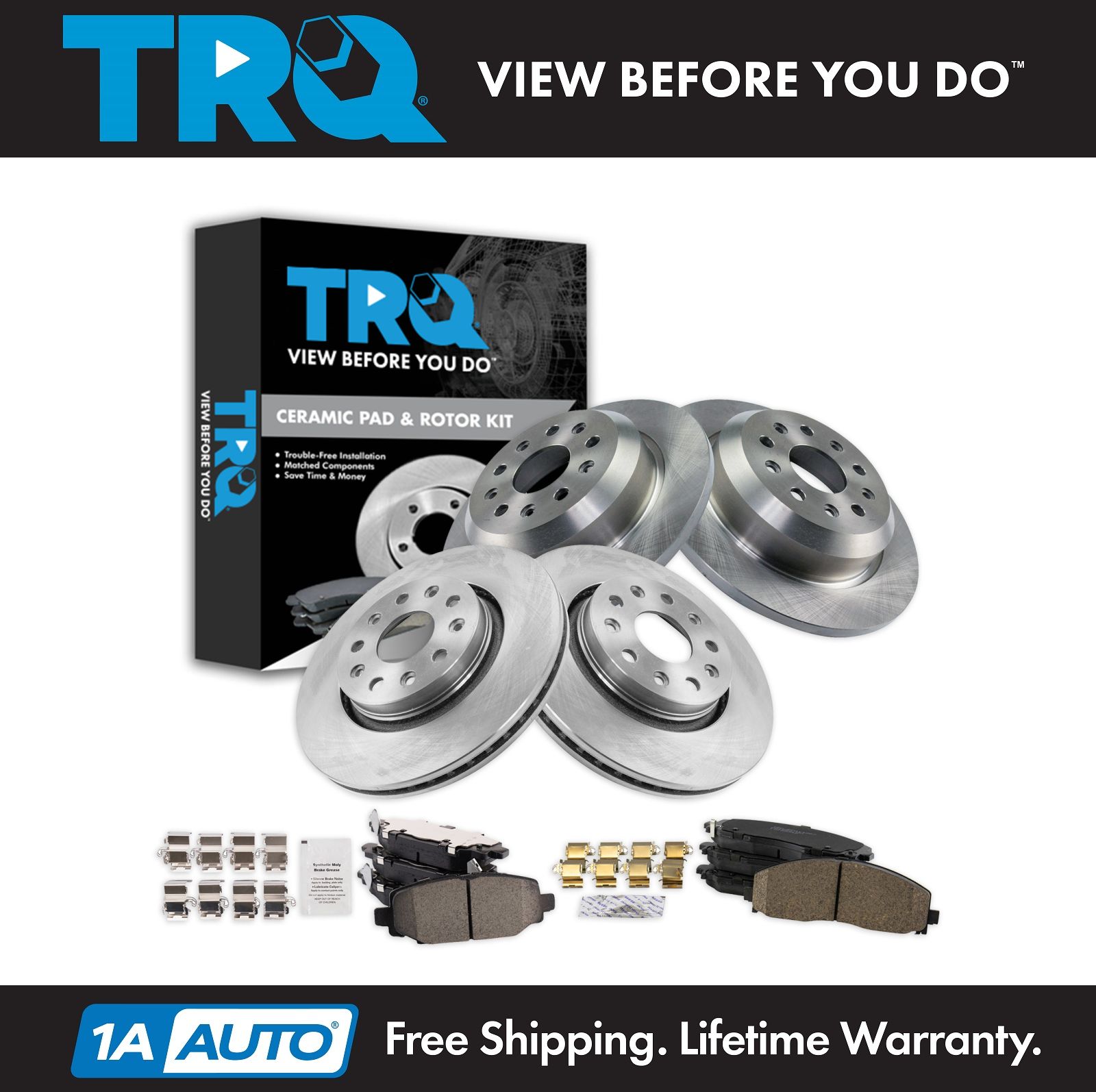 <b>Ceramic Brake Pad & Rotor Kit</b>