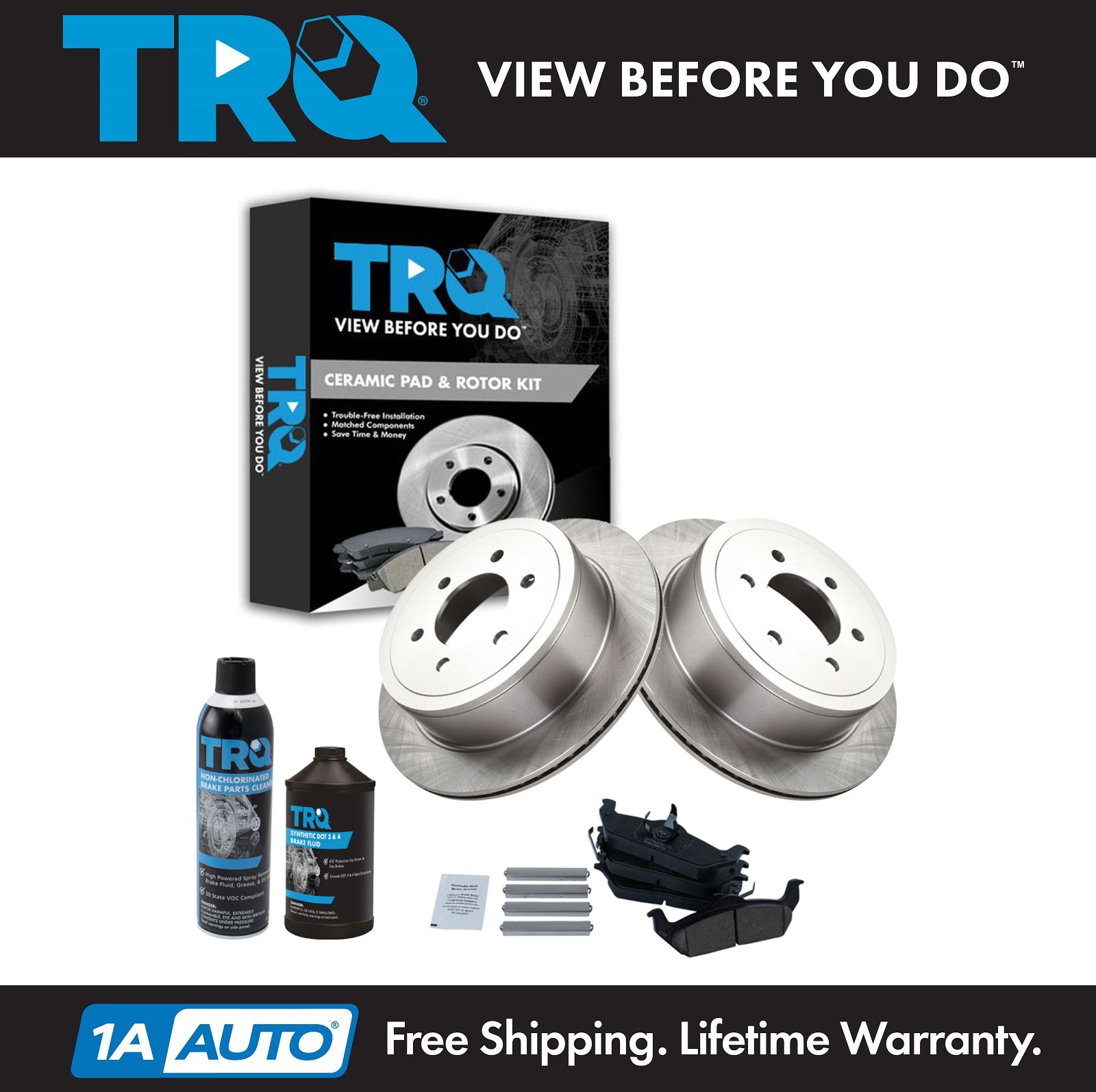 <b>Dot 3 & 4 Ceramic Brake Pad & Rotor Kit</b>