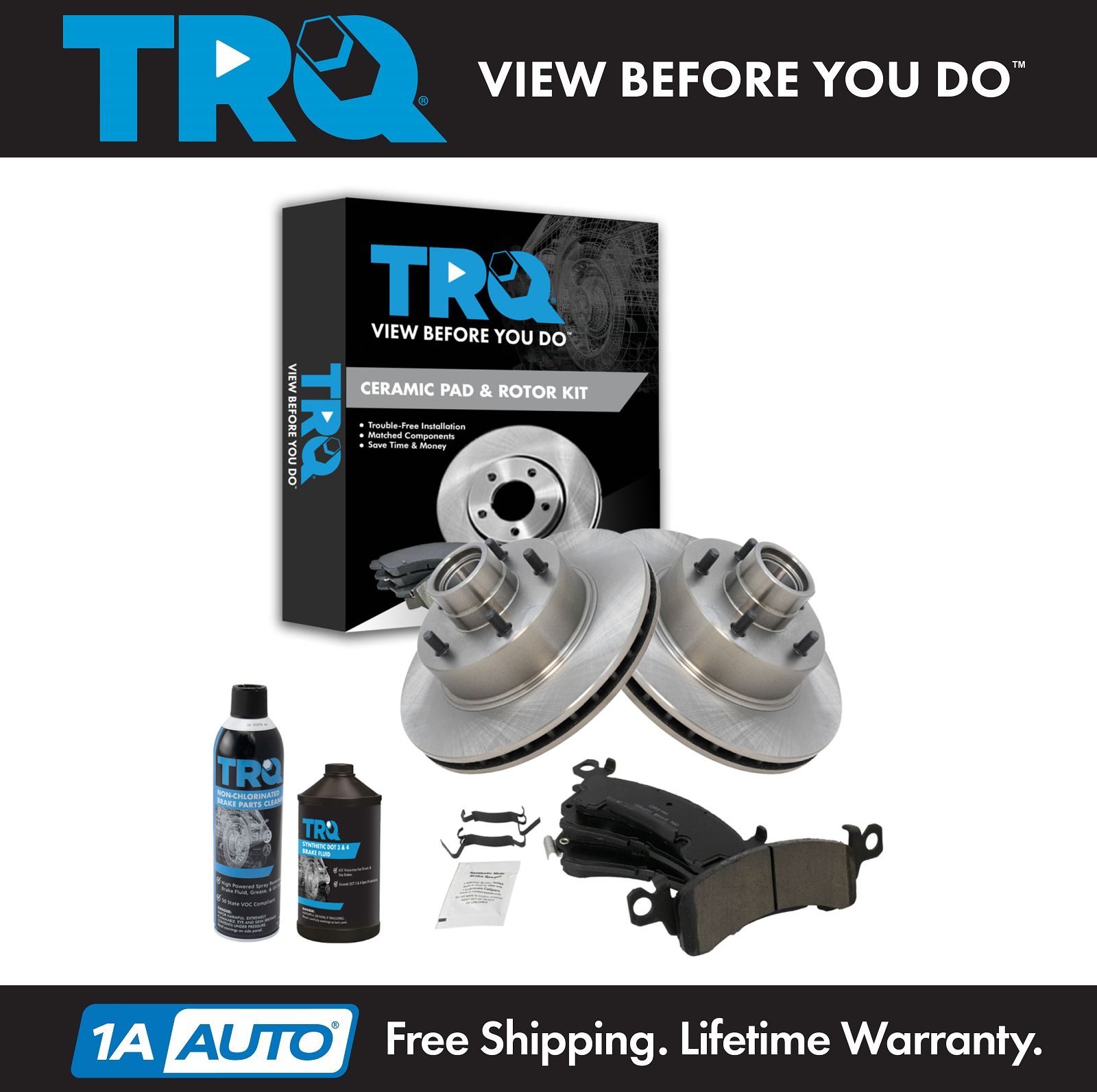 <b>Dot 3 & 4 Ceramic Brake Pad & Rotor Kit</b>