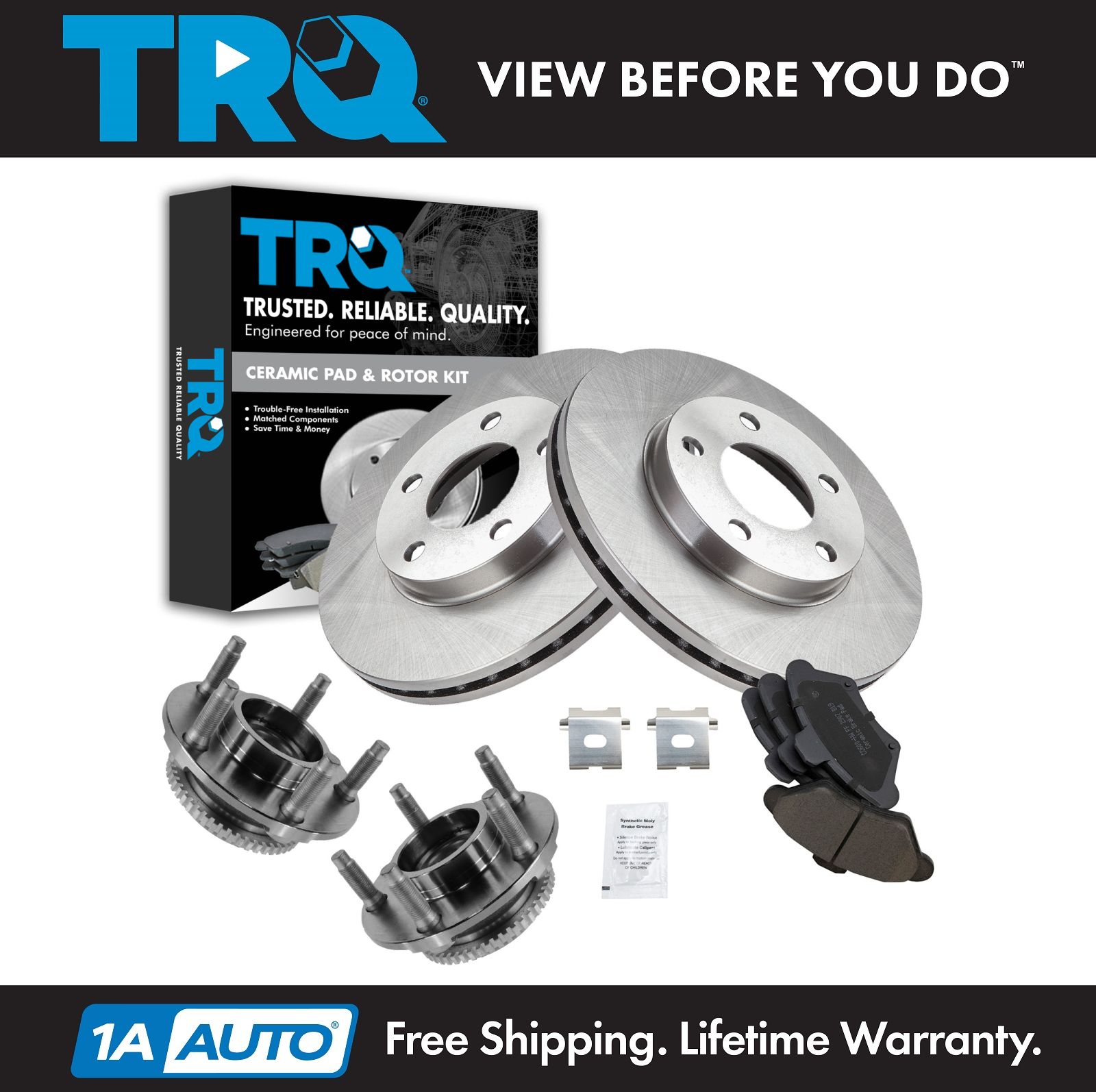 <b>Dot 3 & 4 Ceramic Brake Pad & Rotor Kit</b>