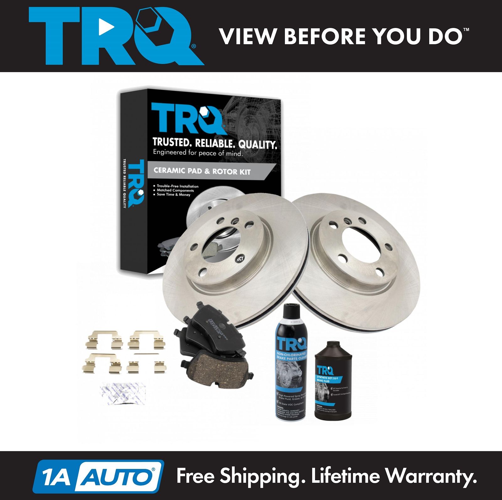 <b>Dot 3 & 4 Ceramic Brake Pad & Rotor Kit</b>