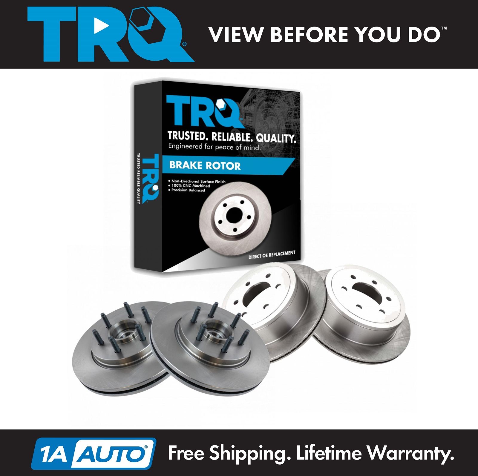 <b>4 Piece Brake Rotor Set</b>