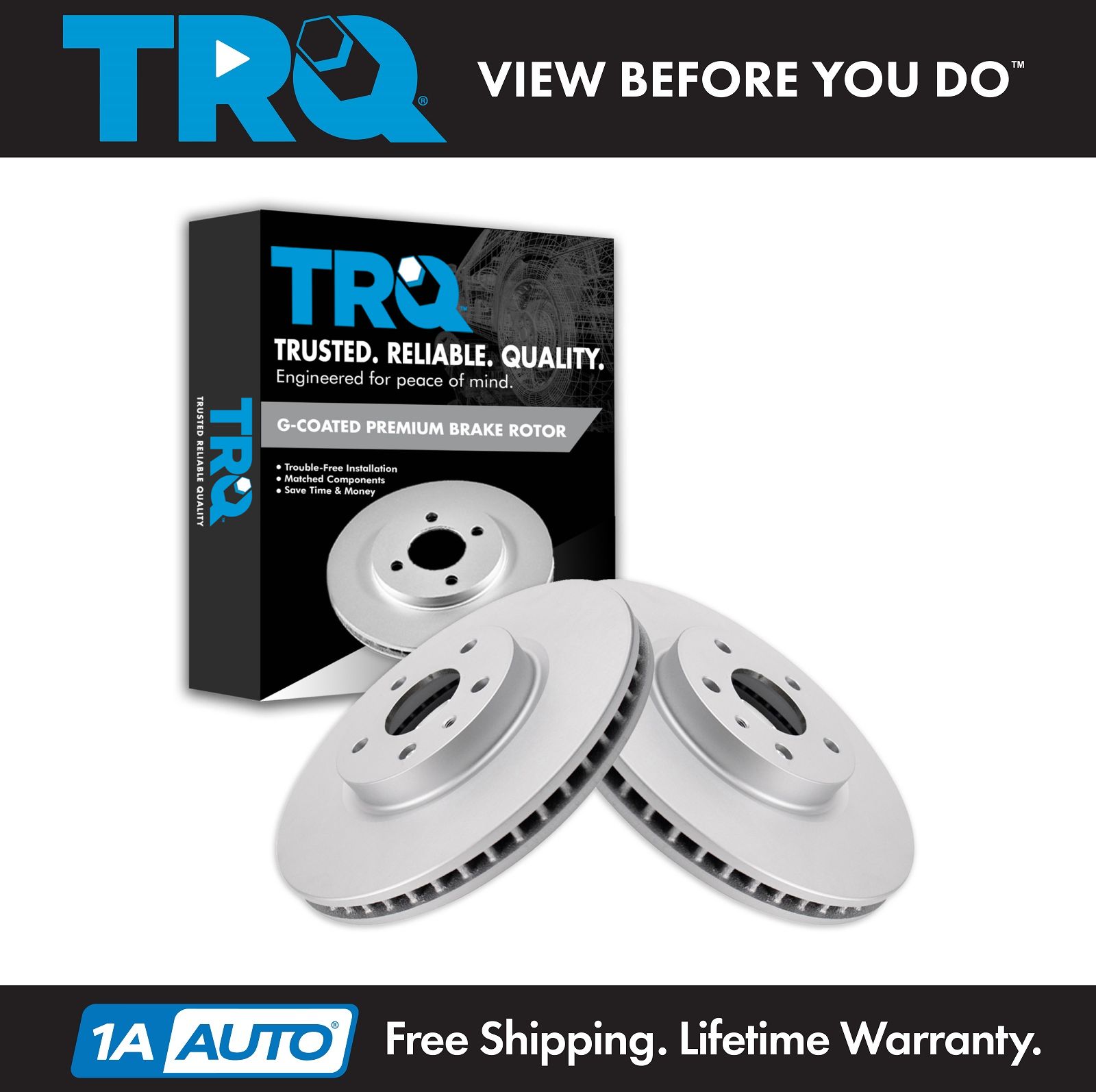 <b>2 Piece Brake Rotor Set</b>