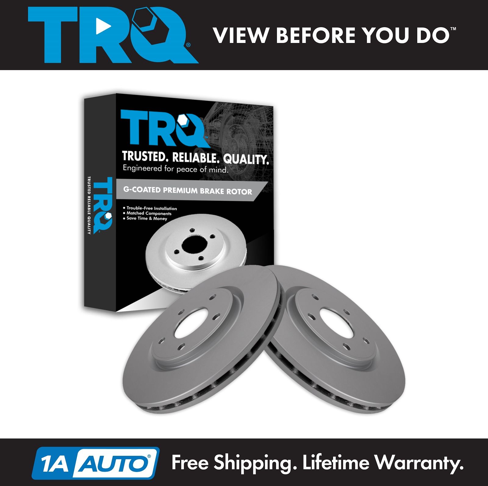 <b>2 Piece Brake Rotor Set</b>