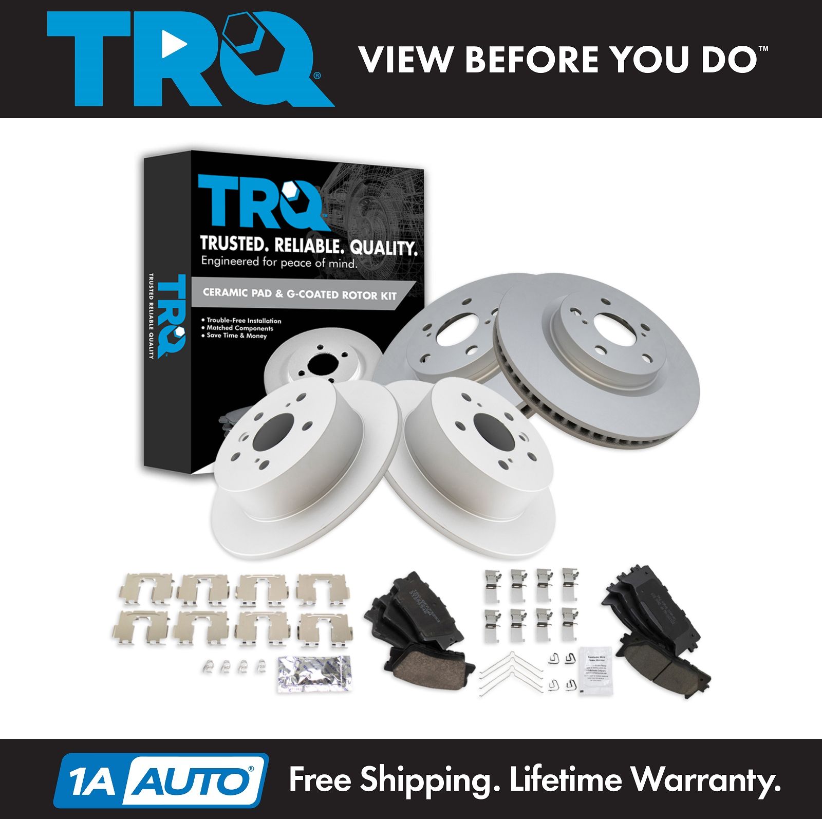 <b>Ceramic Brake Pad & Rotor Kit</b>