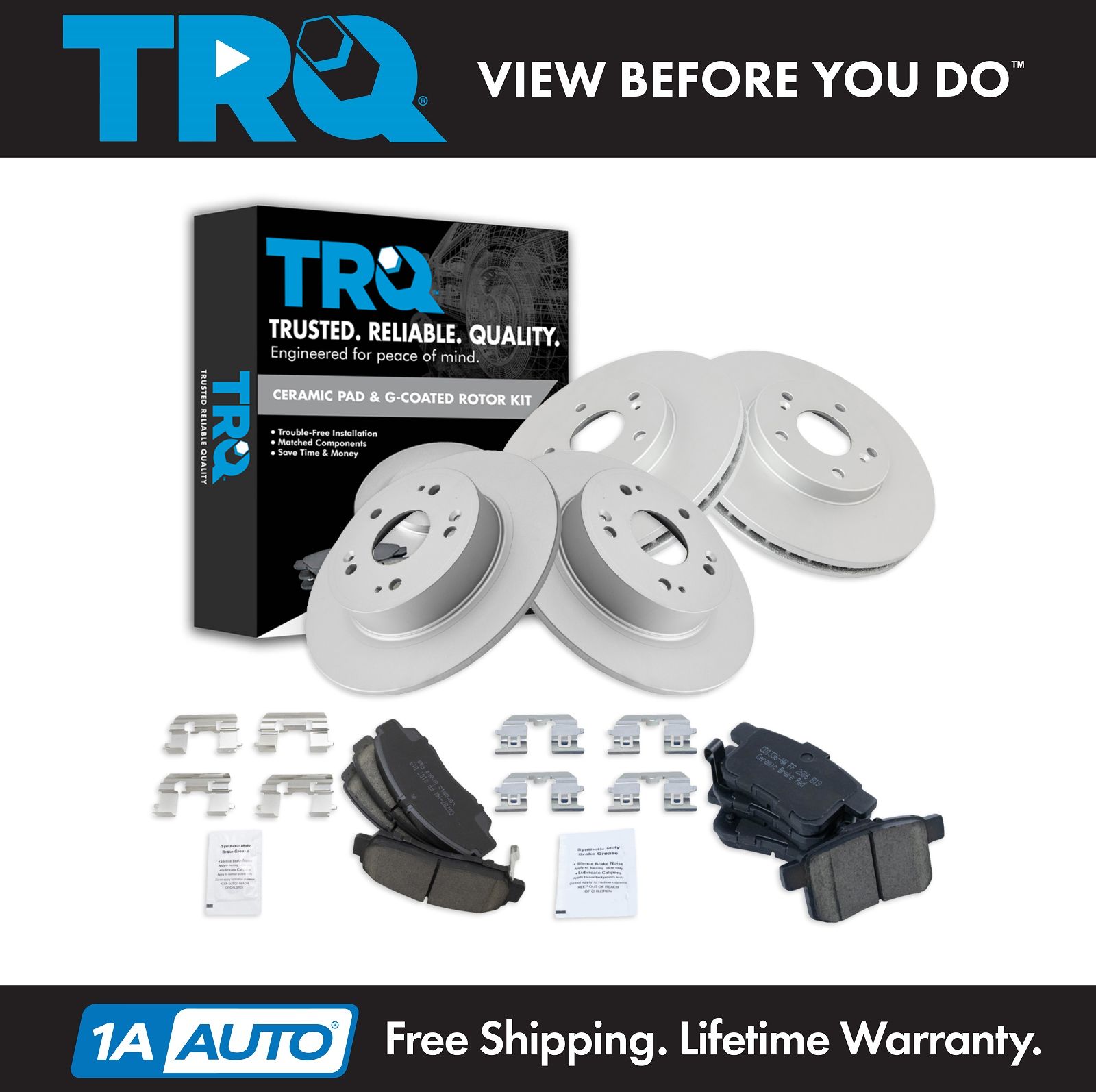 <b>Ceramic Brake Pad & Rotor Kit</b>
