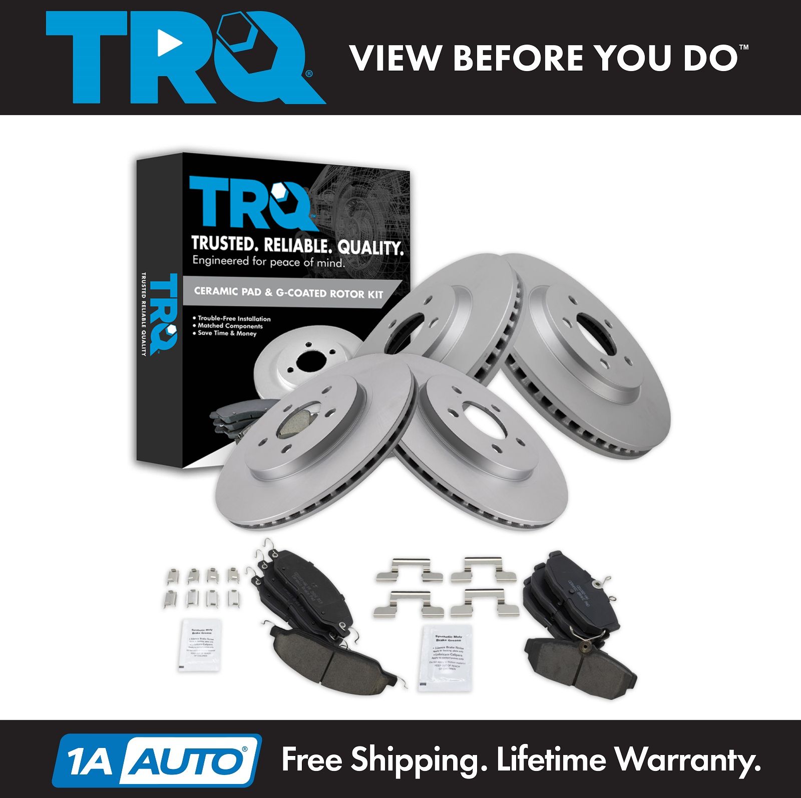 <b>Ceramic Brake Pad & Rotor Kit</b>