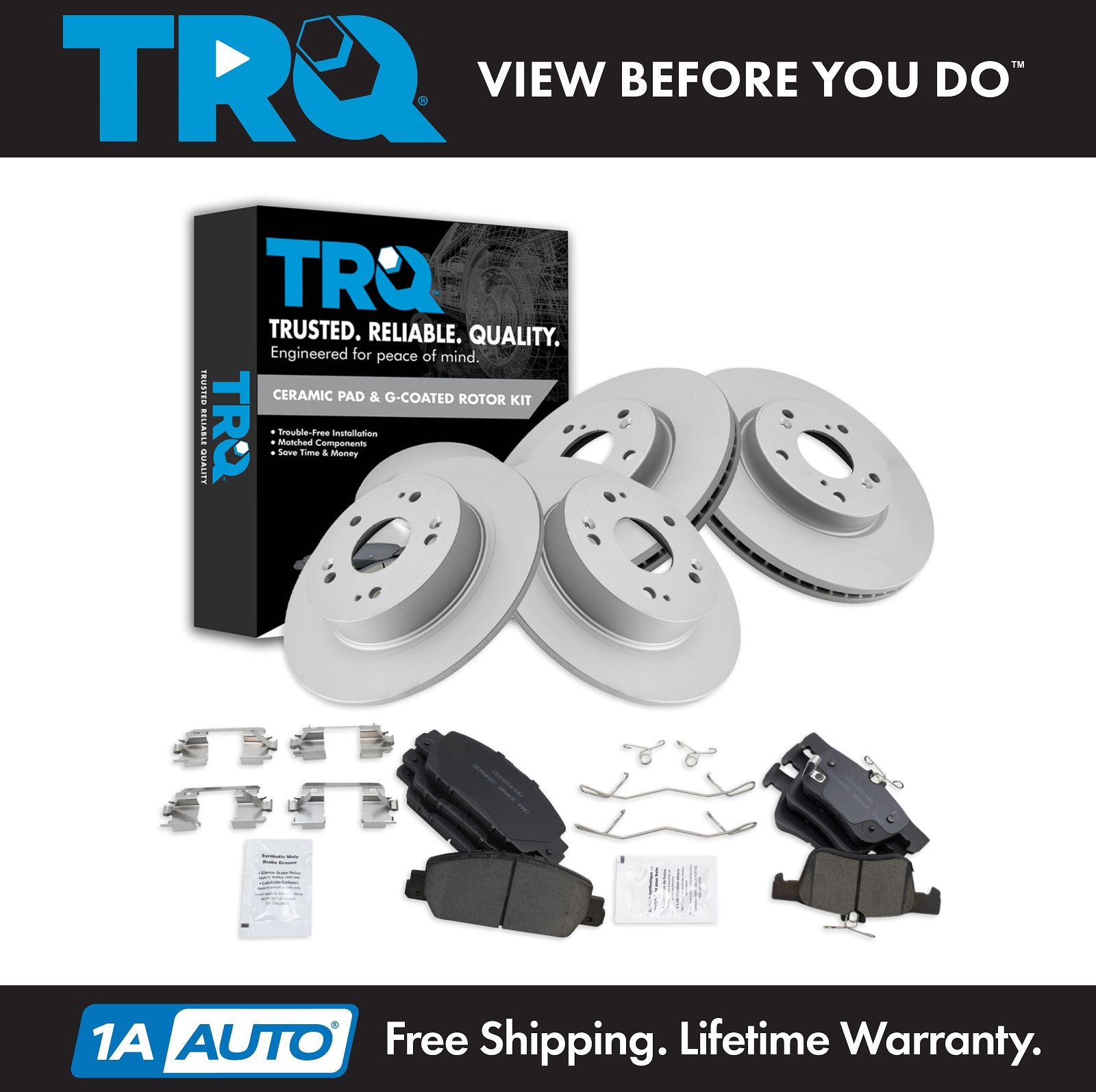<b>Ceramic Brake Pad & Rotor Kit</b>