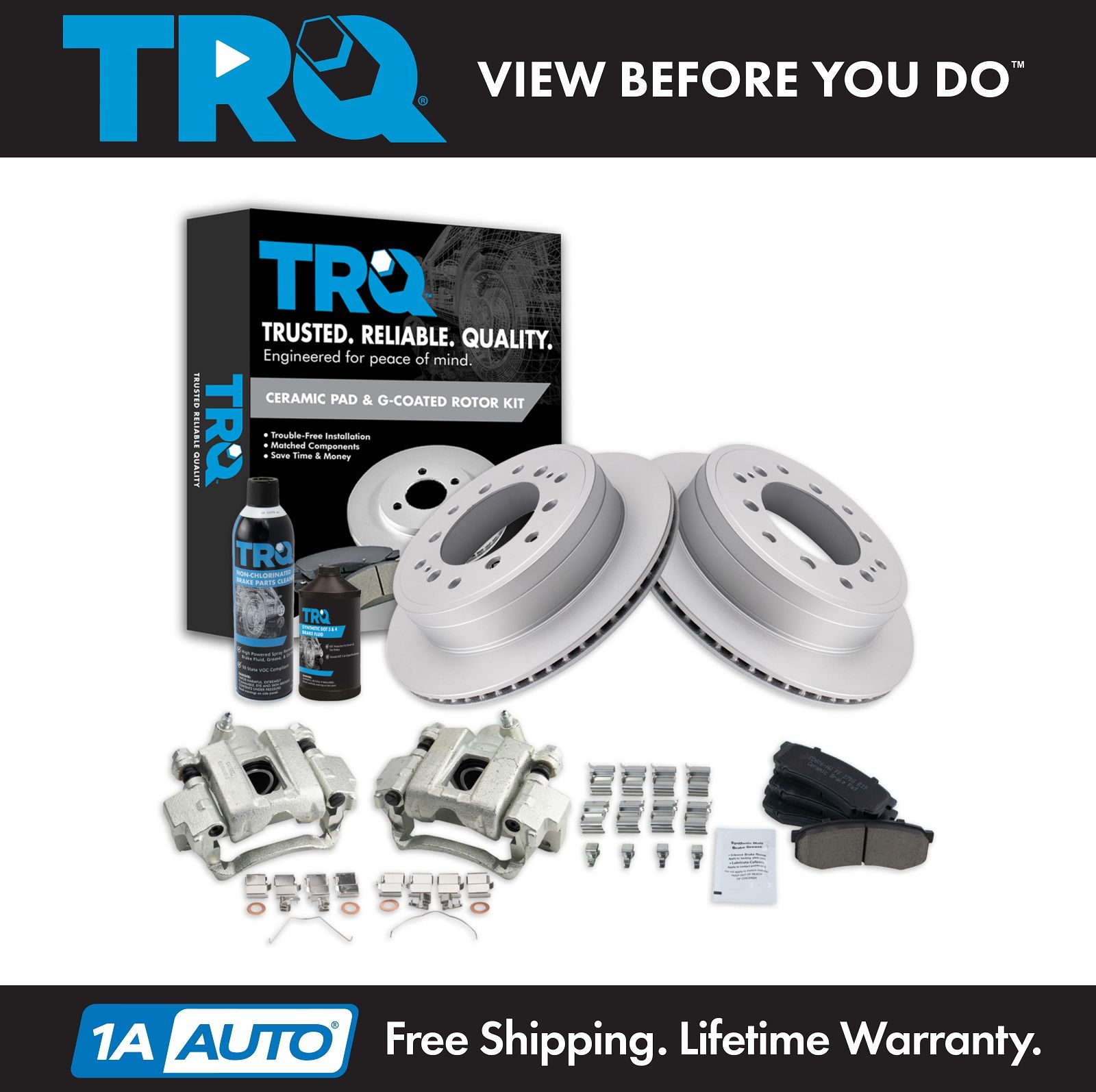 <b>Dot 3 & 4 Ceramic Brake Pad & Rotor Kit</b>