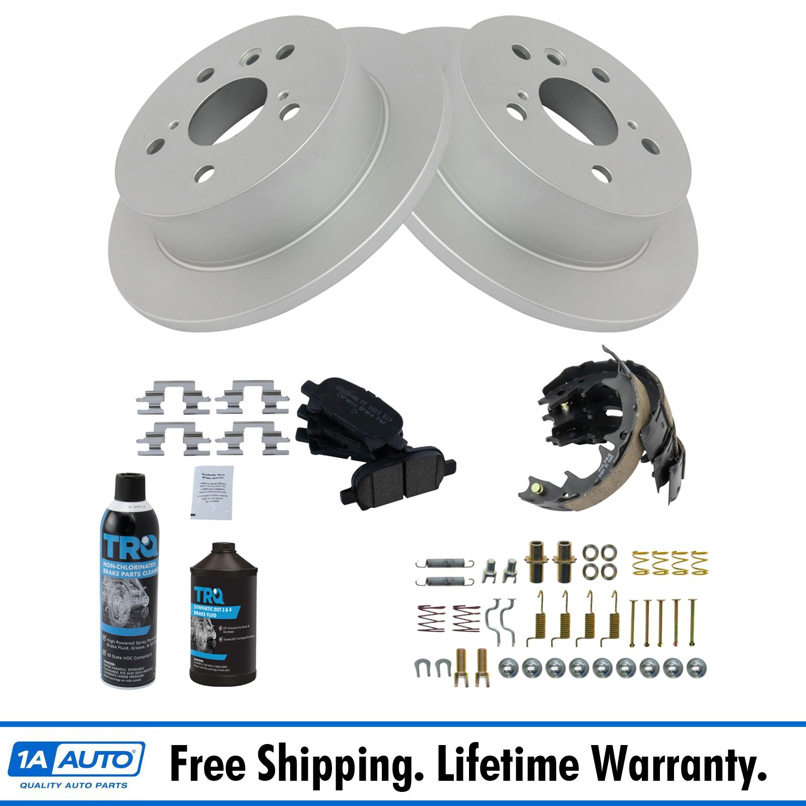 <b>Dot 3 & 4 Ceramic Brake Pad & Rotor Kit</b>