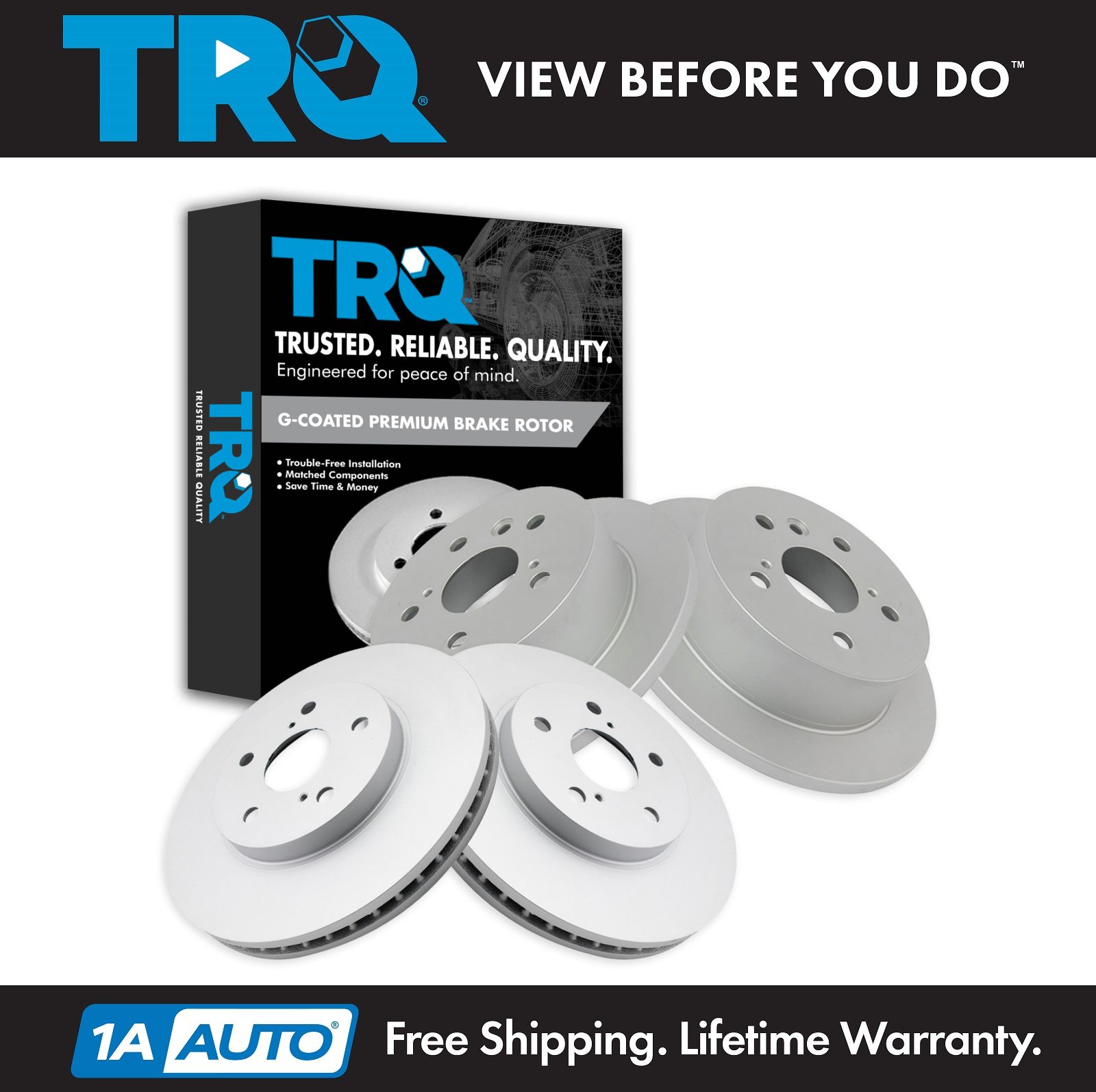 <b>4 Piece Brake Rotor Set</b>