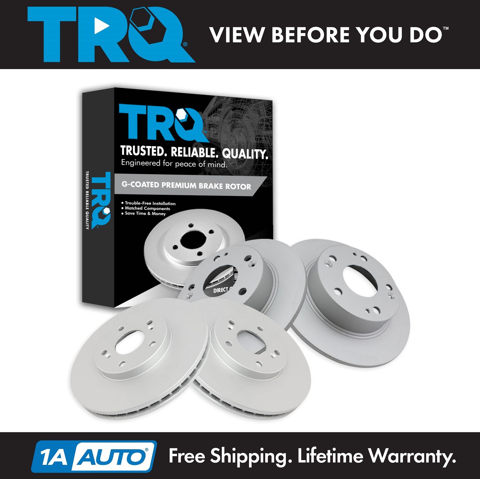 <b>4 Piece Brake Rotor Set</b>