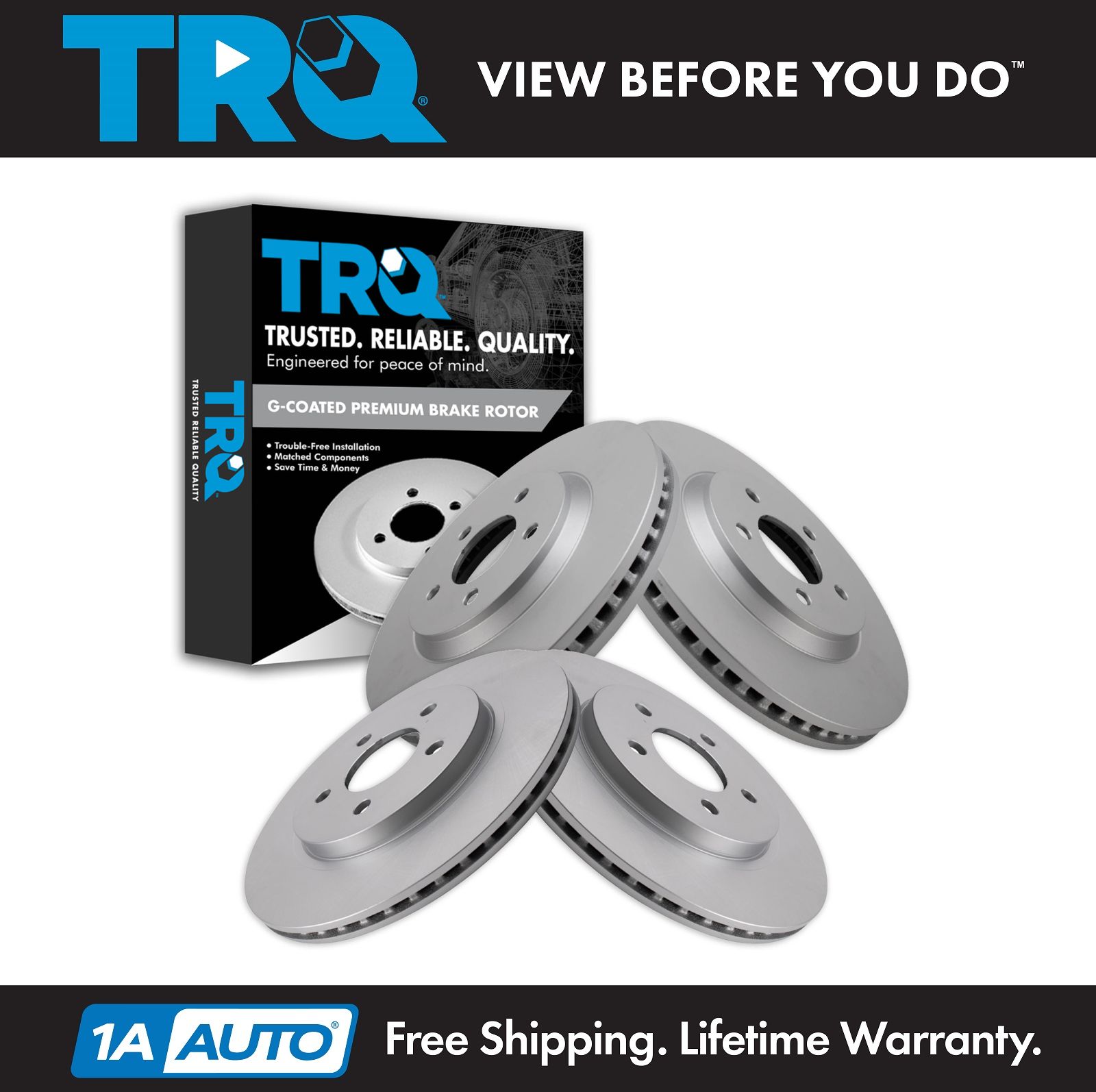 <b>4 Piece Brake Rotor Set</b>