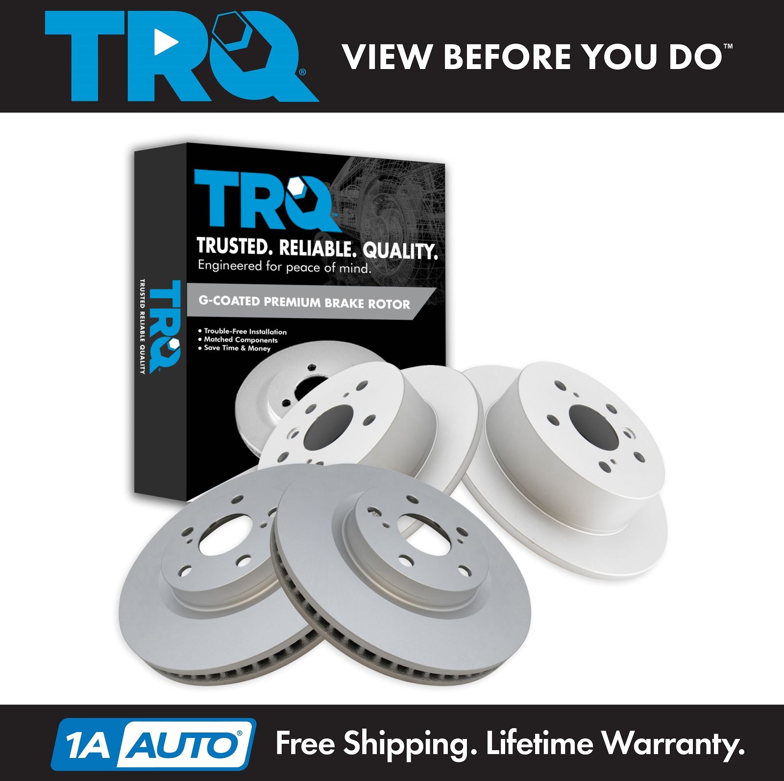 <b>4 Piece Brake Rotor Set</b>