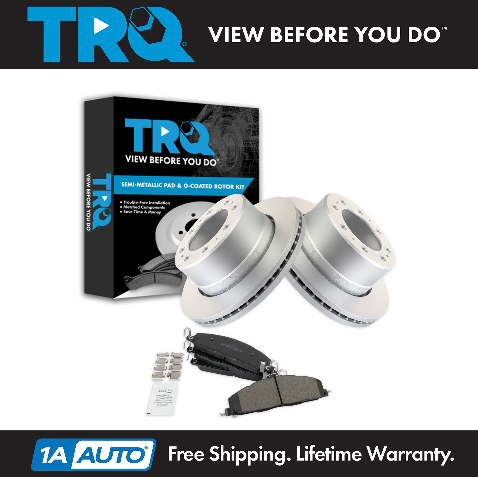 <b>Semi-Metallic Brake Pad & Rotor Kit</b>