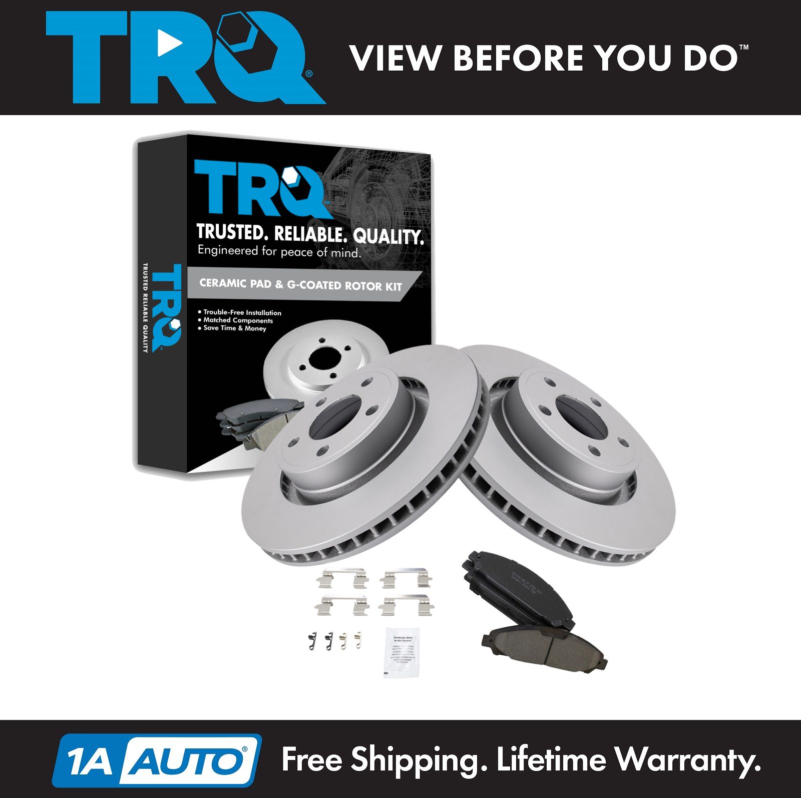 <b>Ceramic Brake Pad & Rotor Kit</b>